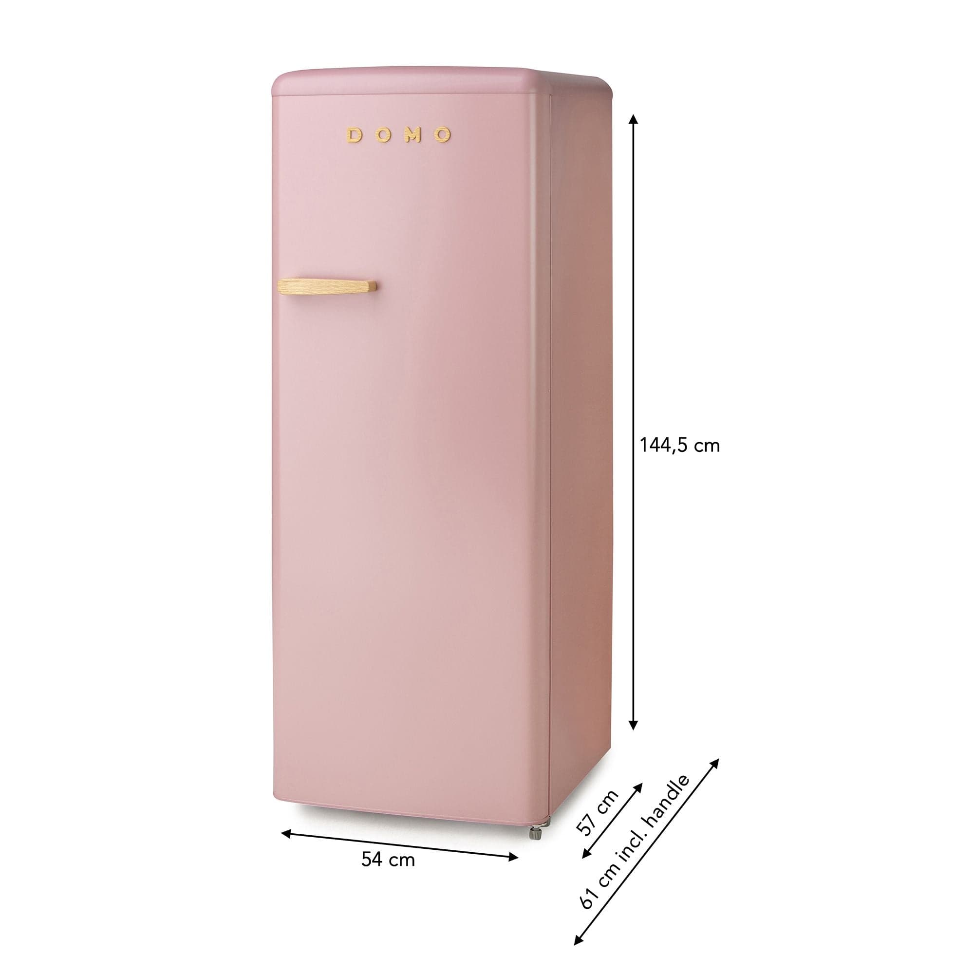 DOMO Frigorifero Mono Porta Retro' Vintage DO91708R Rosa 144 cm CL. D in Autocategorizzazione Elettroccasione - Terlizzi, commercioVirtuoso.it