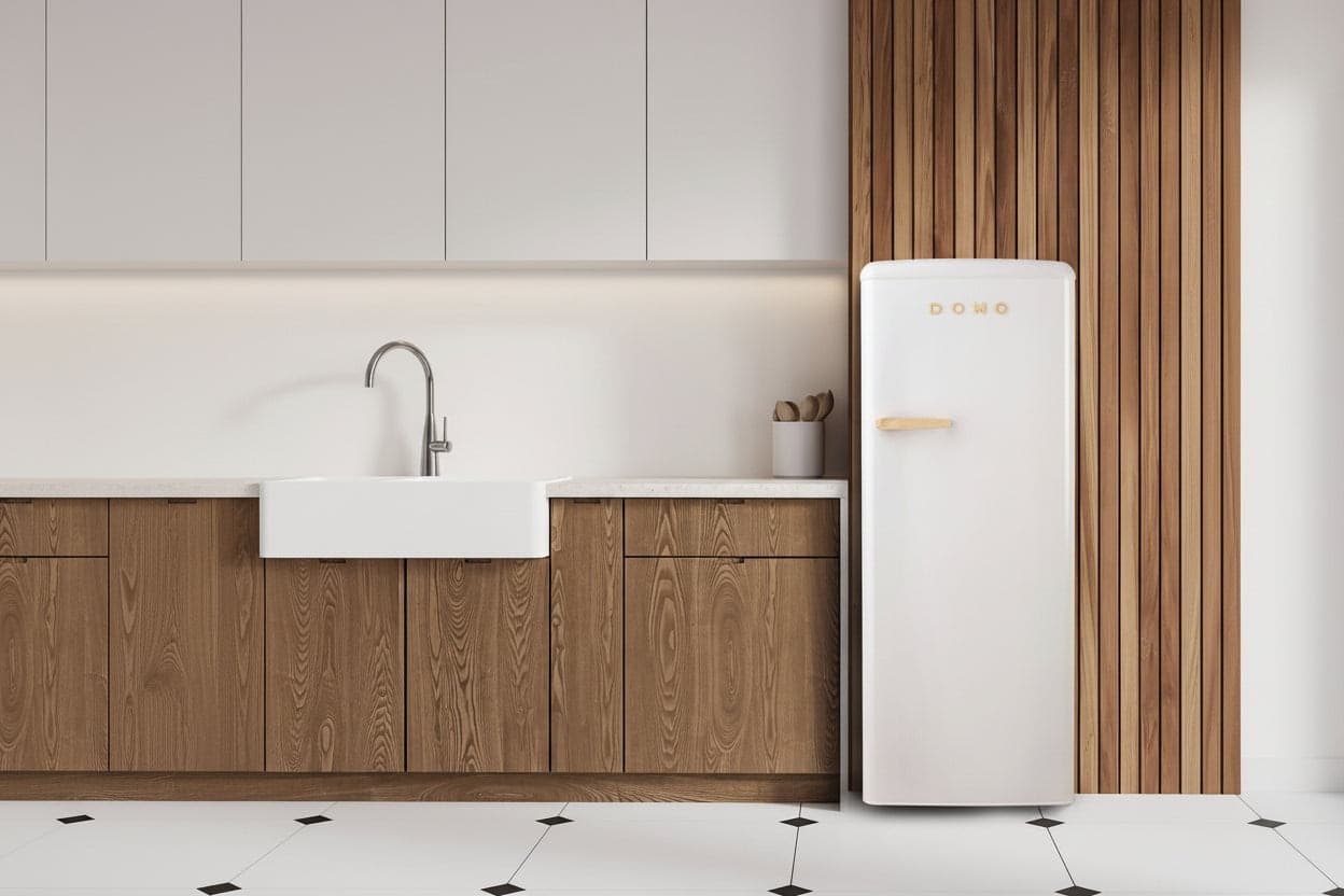 DOMO Frigorifero Mono Porta Retro' Vintage DO91709R Bianco 144 cm CL. D in Autocategorizzazione Elettroccasione - Terlizzi, commercioVirtuoso.it