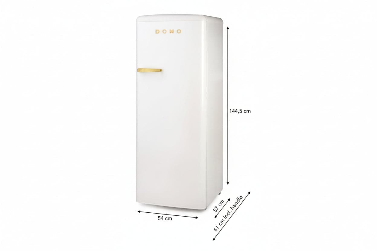 DOMO Frigorifero Mono Porta Retro' Vintage DO91709R Bianco 144 cm CL. D in Autocategorizzazione Elettroccasione - Terlizzi, commercioVirtuoso.it