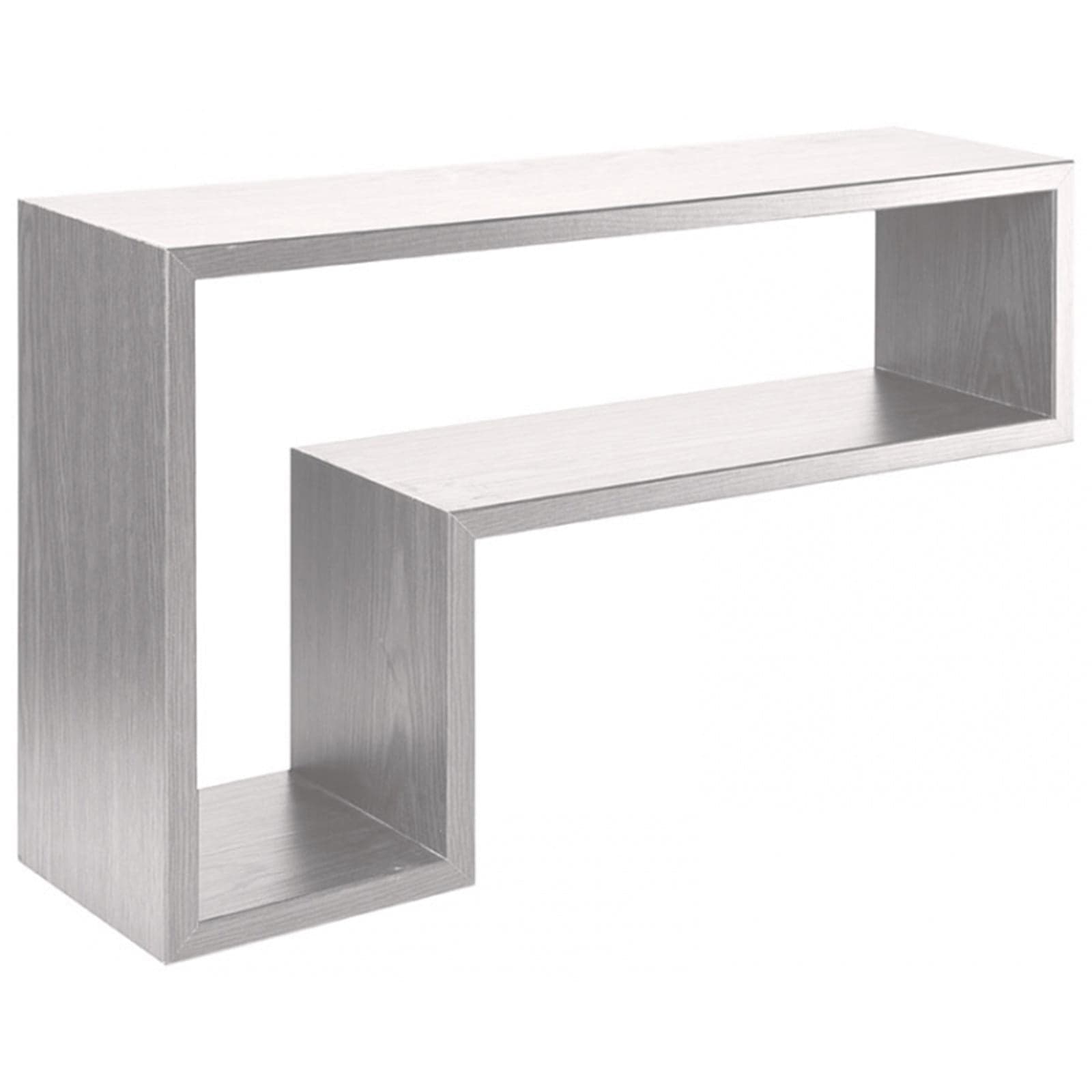 Mensola in legno "Lettera L" da parete design moderno con fissaggio a scomparsa - 32