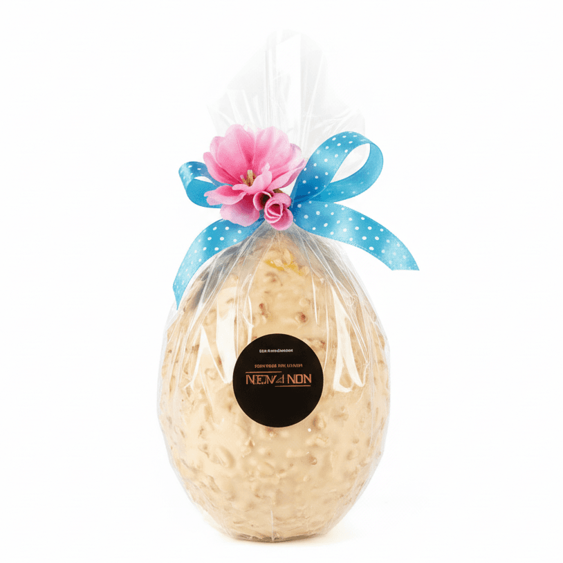 Uovo Nocciolato Artrigianale Latte o Bianco o Fondente 250gr Confezionato a caramella in Colombe pasquali Neri Piaceri - Cavezzo, commercioVirtuoso.it