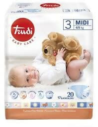 TRUDI Baby Care Pannolini Per Bambini - comfort e protezione - tutte le misure disponibili - 6 pacchi in Pannolini per bambini Sanitaria Gioia del Bimbo - Villa San Giovanni, commercioVirtuoso.it