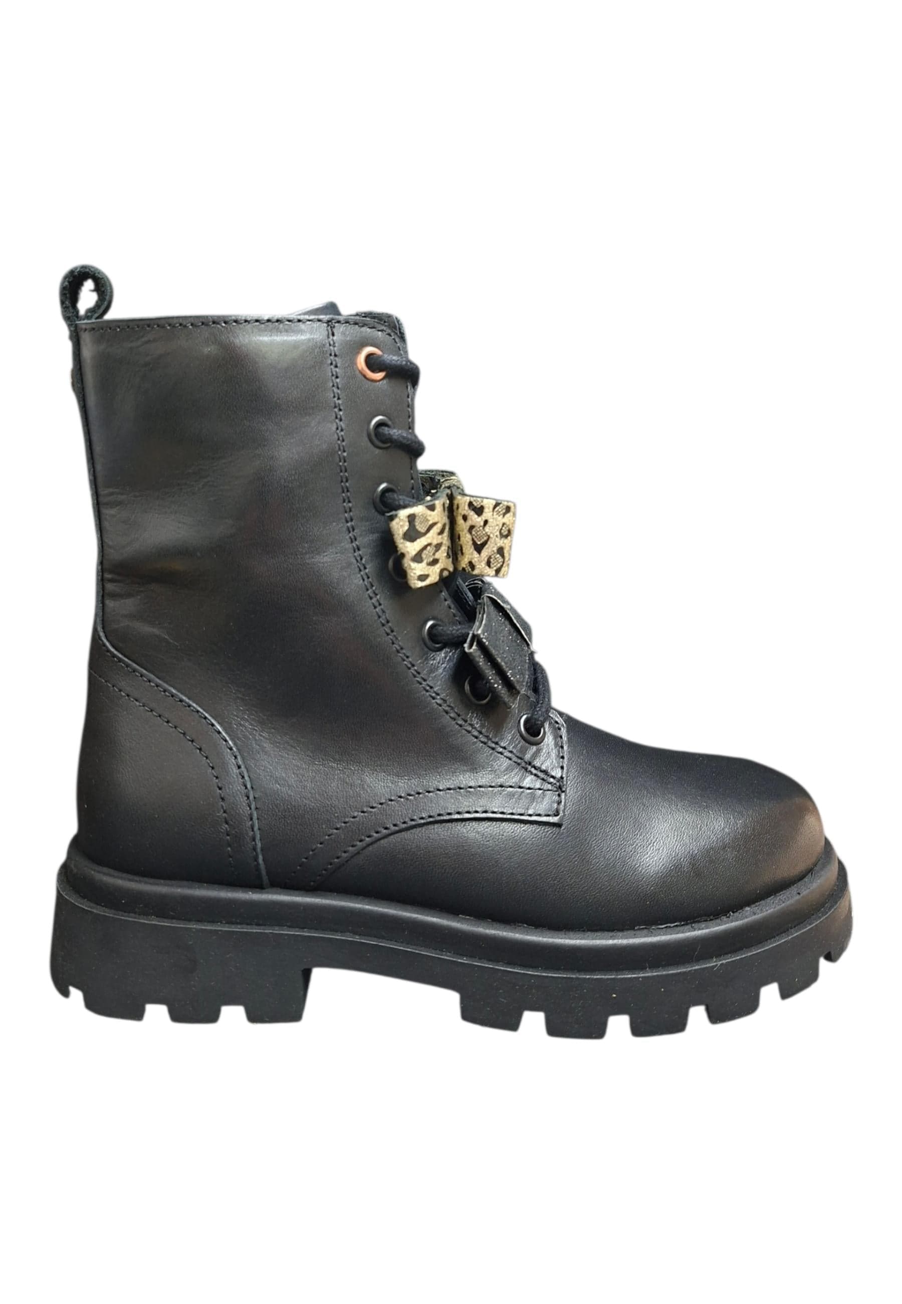 Anfibio bambina Gioseppo Agassiz nero pelle zip laterale urban style - 6