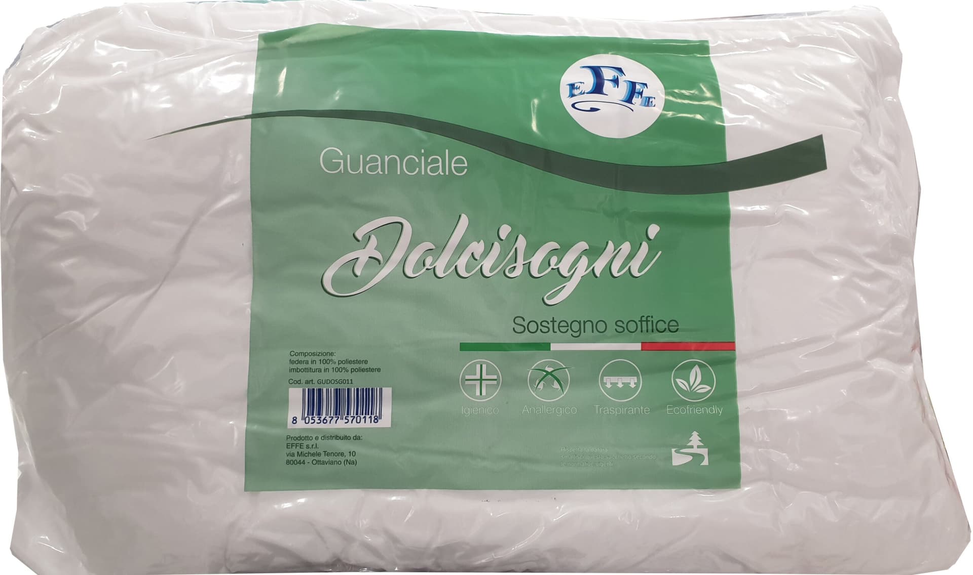 Cuscino Guanciale in Microfibra Igienico Anallergico Traspirante in Cuscini standard Falco Biancheria - Parete, commercioVirtuoso.it
