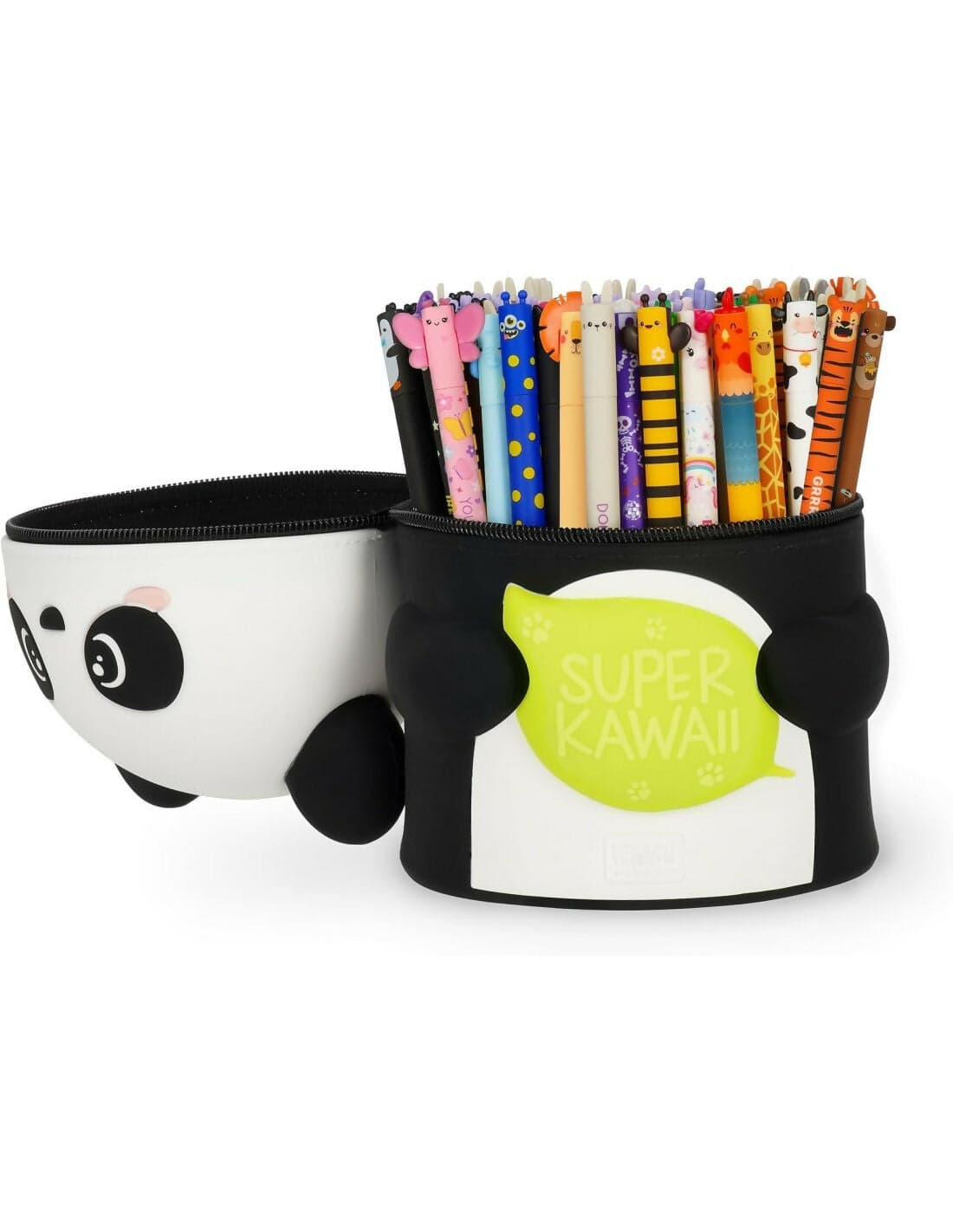 Legami - Astuccio Super Kawaii Panda, contiene fino a 100 Penne Cancellabili, in morbido Silicone in Carta Cartoleria Deja Vu - Crotone, commercioVirtuoso.it