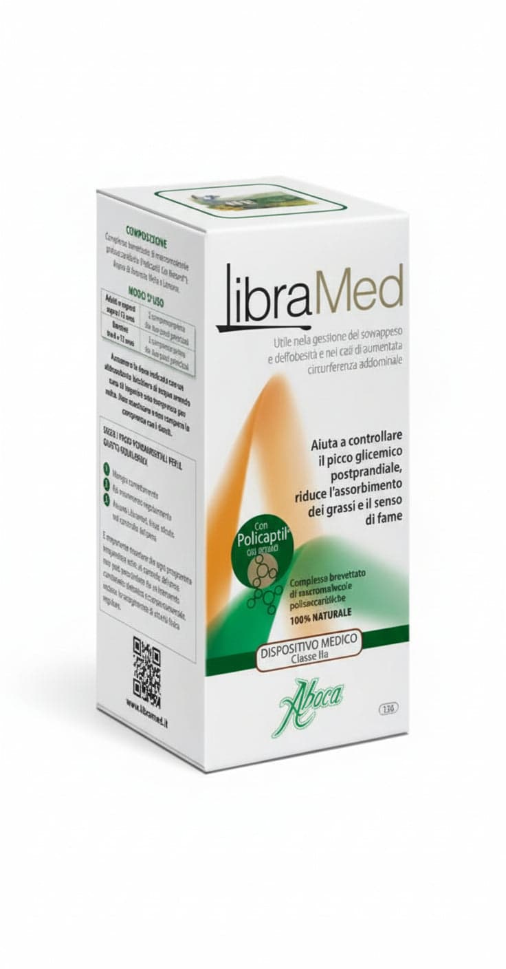 Libramed fitomagra Aboca 138 cpr. Utile nella gestione del sovrappeso e dell'obesità e nei casi di aumentata circonferenza addominale