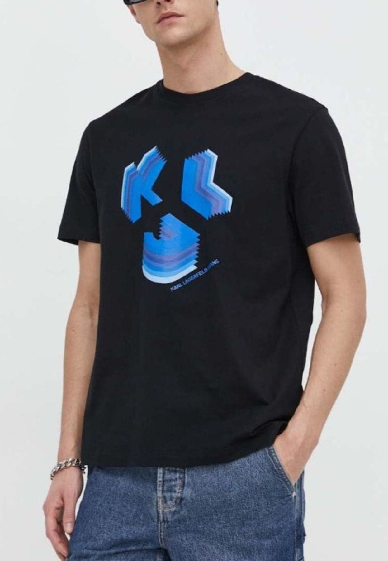 KARL LAGERFELD T-SHIRT KLJ REGULAR SSLV 3D MONOGRAM REGULAR da uomo in T-shirt Drestige - Casamassima, commercioVirtuoso.it