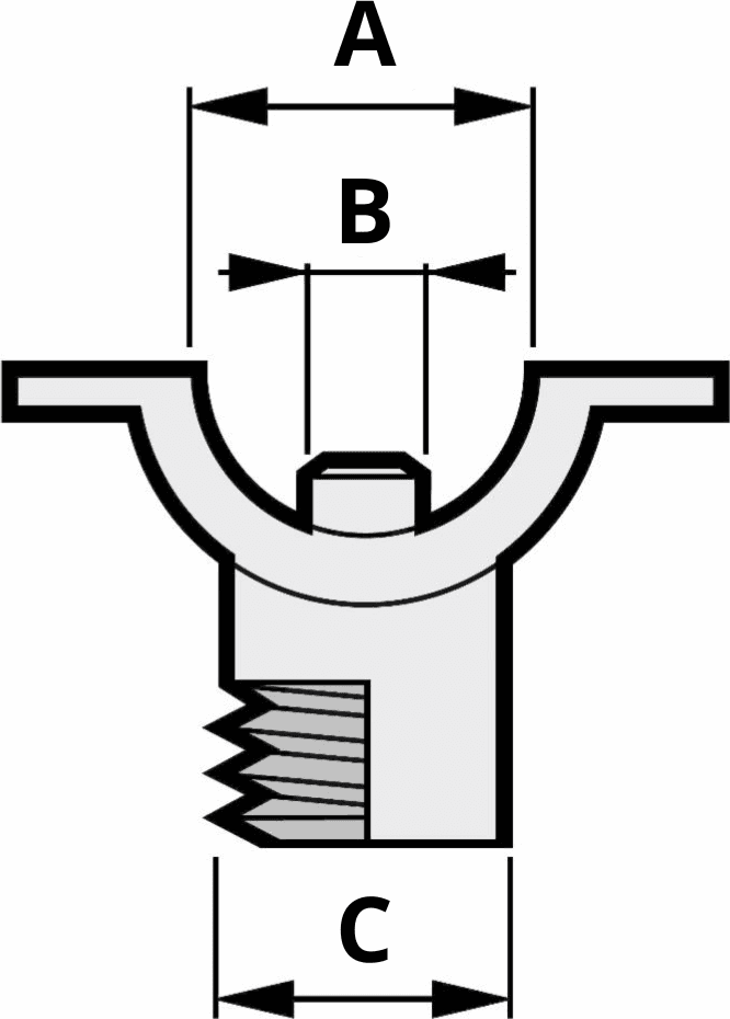 Morsetto a fascetta maschio 1/2" confezione da 3 pezzi in Morsetti a C GardenStore - Novellara, commercioVirtuoso.it