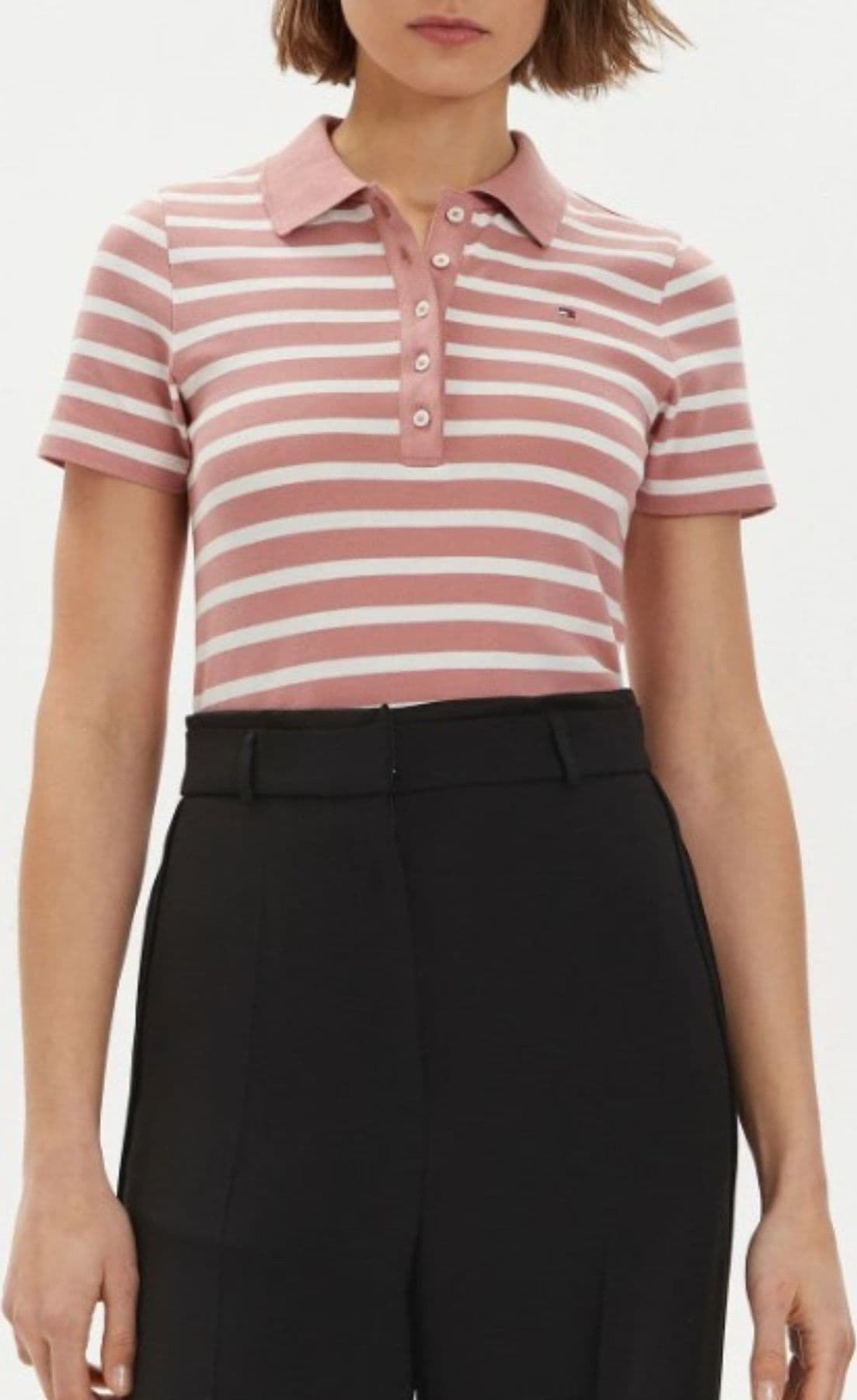 Tommy Hilfiger POLO 1985 SLIM POLO STRIPE da donna in Polo Drestige - Casamassima, commercioVirtuoso.it