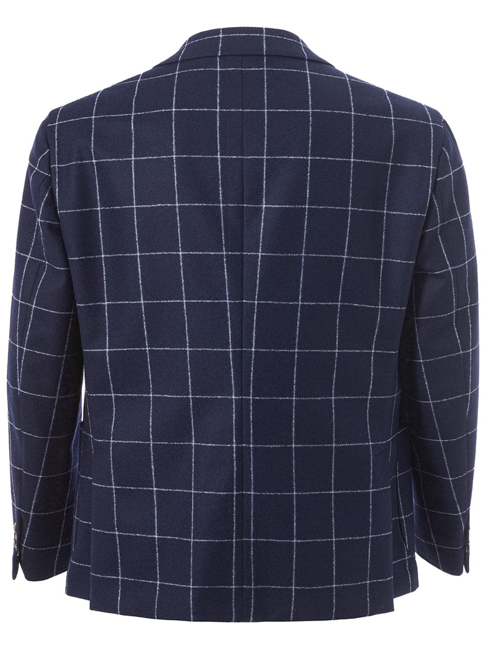 Malo Giacca in lana blu a quadri a contrasto da uomo in Abiti Drestige - Casamassima, commercioVirtuoso.it