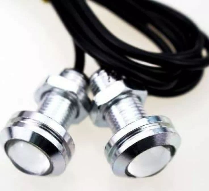 Luci Diurne DRL LED Ultra Slim Per Diurne Posizione Blu 3W Punto Luce Eagle Eyes 12V
