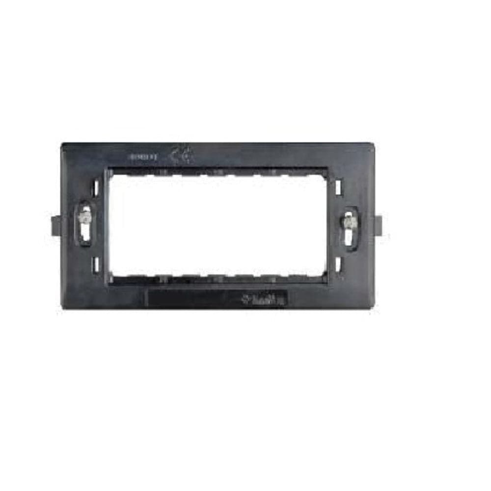 SUPPORTO 4 MODULI CON VITI ANTRACITE
