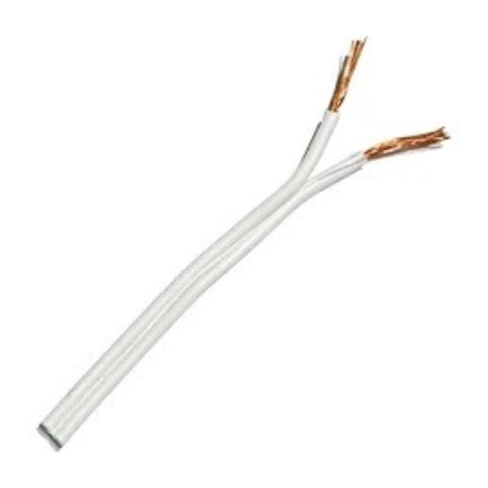 Cavo Piattina 2x0.75mm2 BIANCA/BIANCA - Bobina da 100MT - PREZZO AL METRO