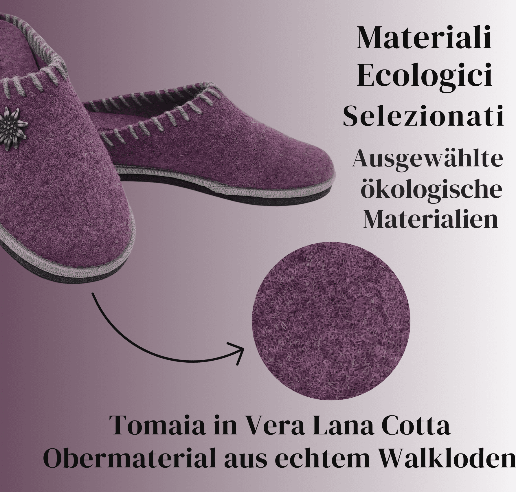 Le Originali Tirolesi Ciabatte Donna in Vera Lana Cotta, Pantofole Invernali 100% Made in Italy, Artigianato Ecosostenibil in Ciabatte moda Primo Calzature - Venezia, commercioVirtuoso.it