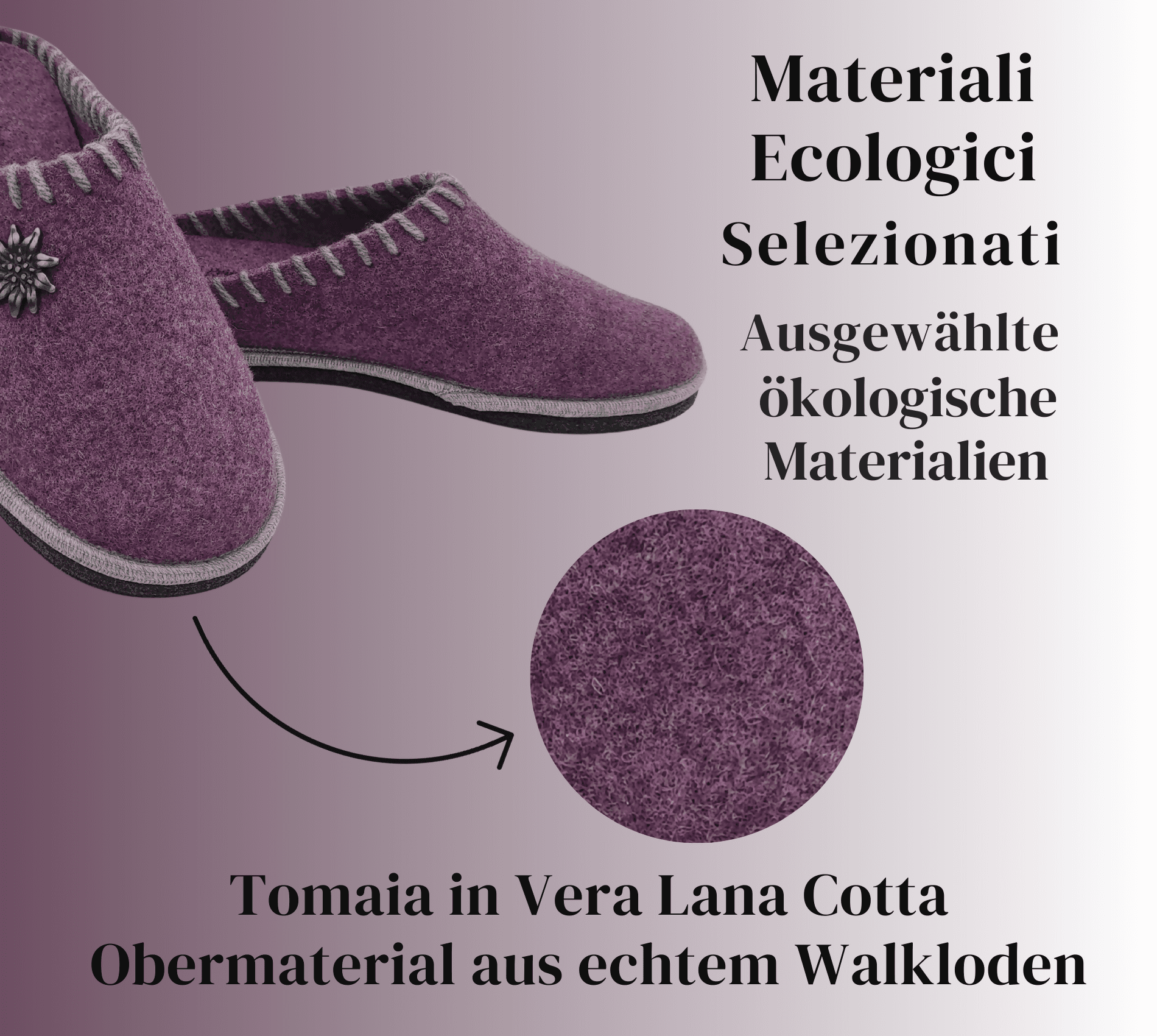 Le Originali Tirolesi Ciabatte Donna in Vera Lana Cotta, Pantofole Invernali 100% Made in Italy, Artigianato Ecosostenibil in Ciabatte moda Primo Calzature - Venezia, commercioVirtuoso.it