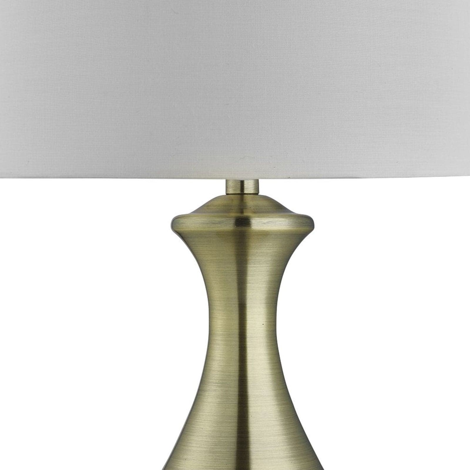 Lampada Scrivania Contemporanea Tocco Acciaio Ottone Tessuto Bianco 1 Luce E14 in Lampade da tavolo e abat-jour LuceArt - Montecorvino Pugliano, commercioVirtuoso.it