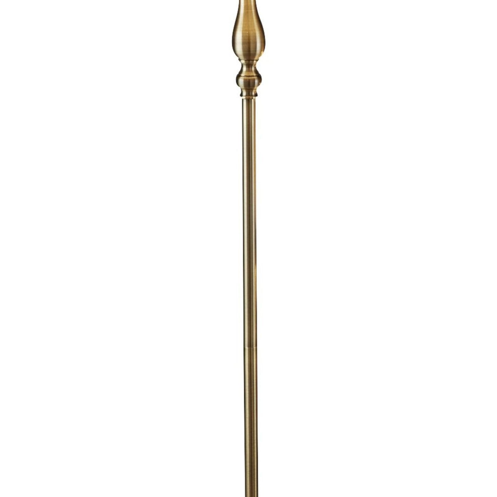 Piantana Contemporaneo Fiammingo Acciaio Ottone Tessuto 1 Luce E27 in Lampade da terra LuceArt - Montecorvino Pugliano, commercioVirtuoso.it