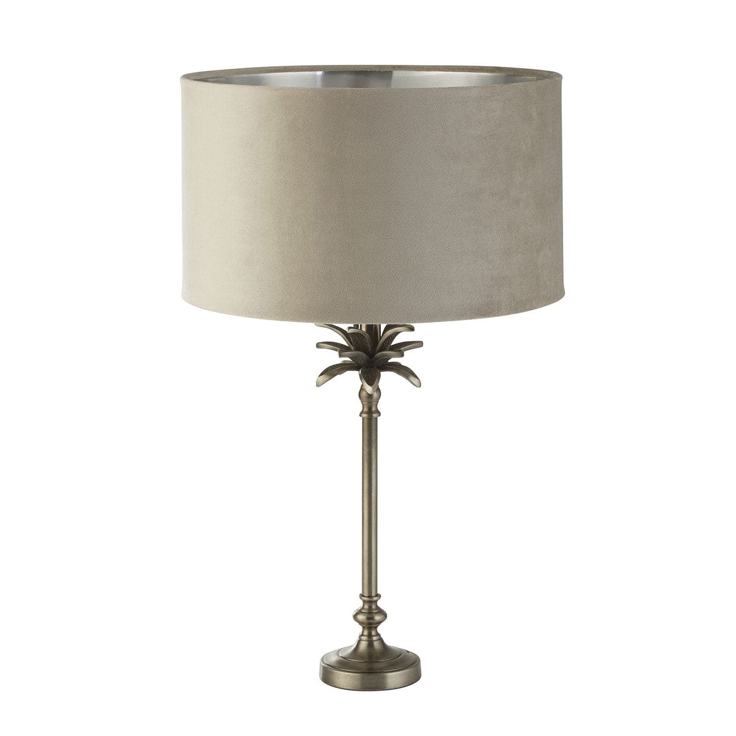 Lampada Scrivania Contemporanea Palma Metallo Nichel Velluto Talmpa 1 Luce E27 in Lampade da tavolo e abat-jour LuceArt - Montecorvino Pugliano, commercioVirtuoso.it