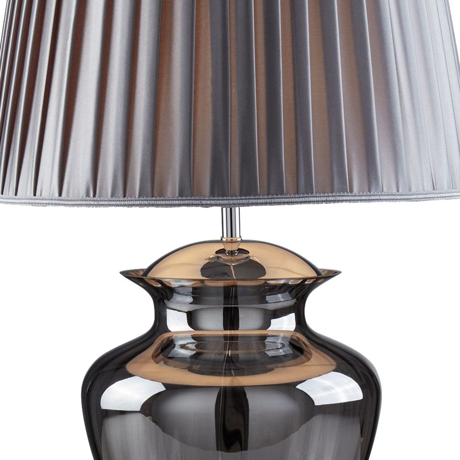 Lampada Da Scrivania Contemporanea Elina Acciaio Cromo Vetro Fumè 1 Luce E27 in Lampade da tavolo e abat-jour LuceArt - Montecorvino Pugliano, commercioVirtuoso.it