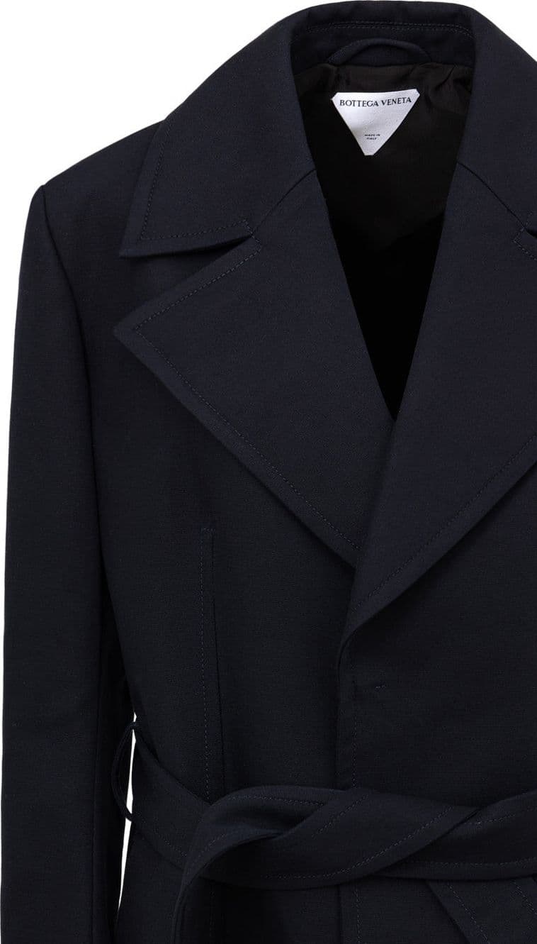 Bottega Veneta Trench Double Cotton Canvas in Blu da donna in Cappotti Drestige - Casamassima, commercioVirtuoso.it