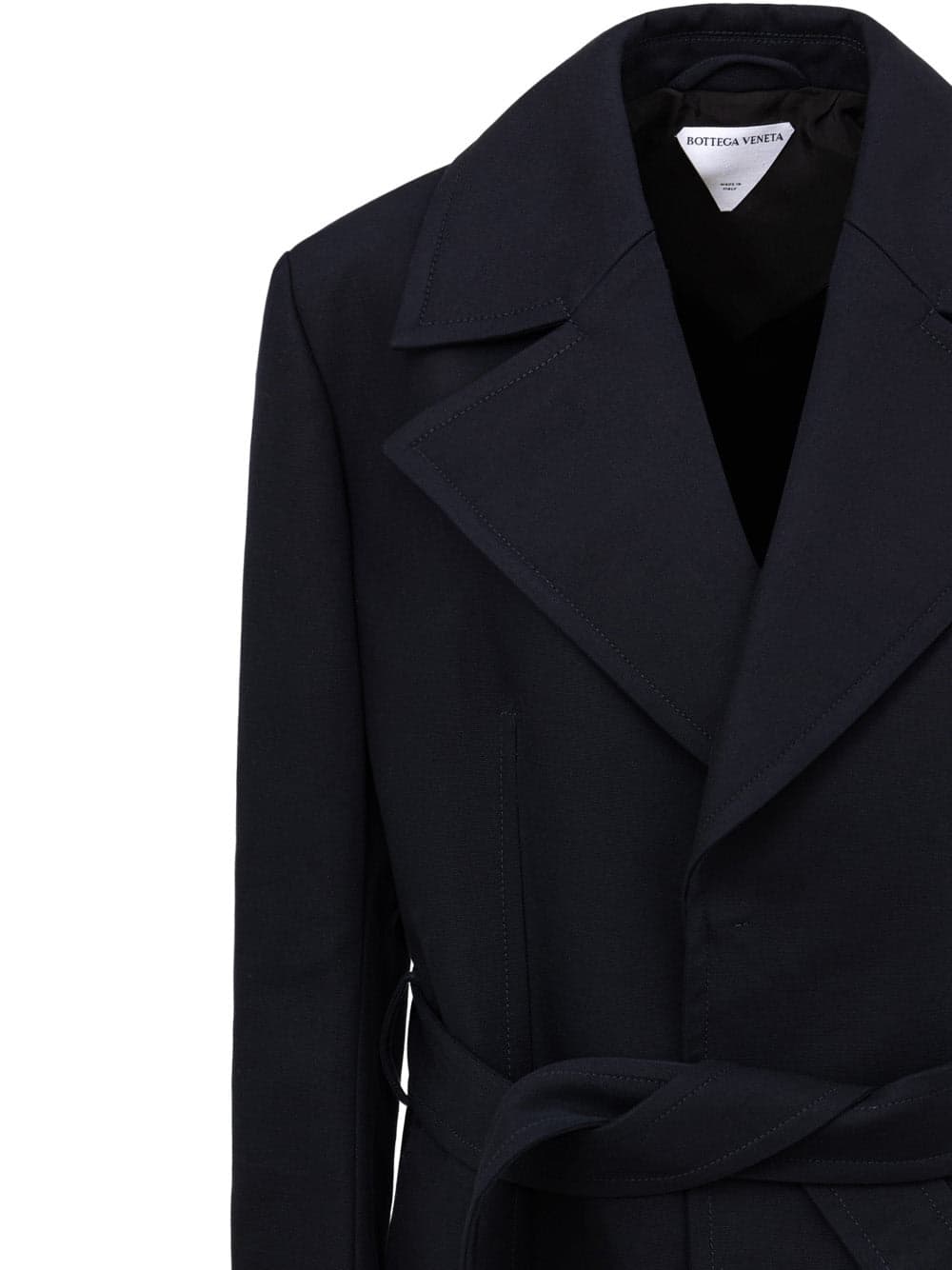 Bottega Veneta Trench Double Cotton Canvas in Blu da donna in Cappotti Drestige - Casamassima, commercioVirtuoso.it