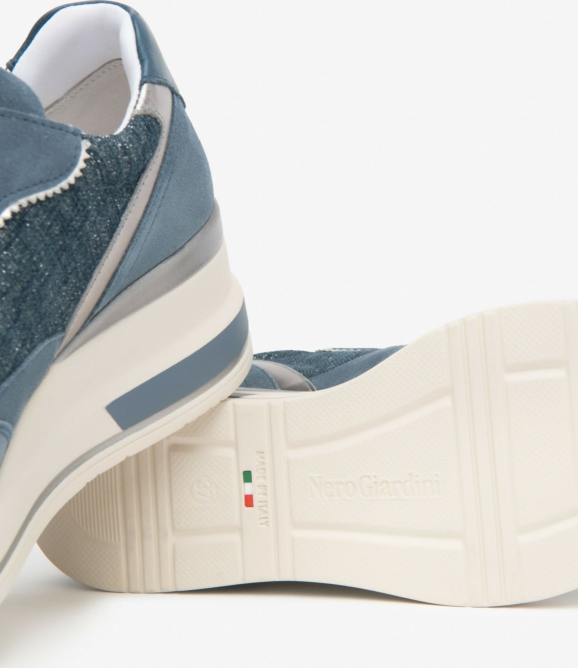 NeroGiardini Donna Sneakers da donna in pelle, tessuto e materiale tecnico in Sneaker casual Cantali Calzature - Randazzo, commercioVirtuoso.it
