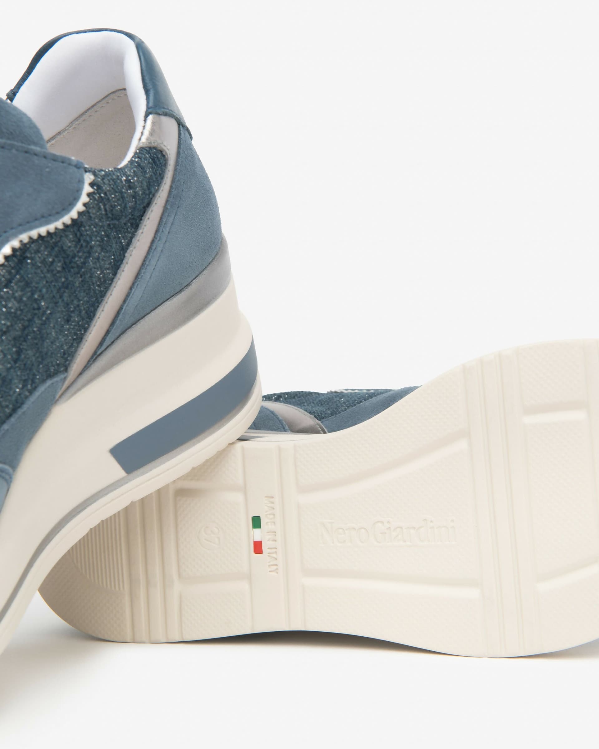 NeroGiardini Donna Sneakers da donna in pelle, tessuto e materiale tecnico in Sneaker casual Cantali Calzature - Randazzo, commercioVirtuoso.it