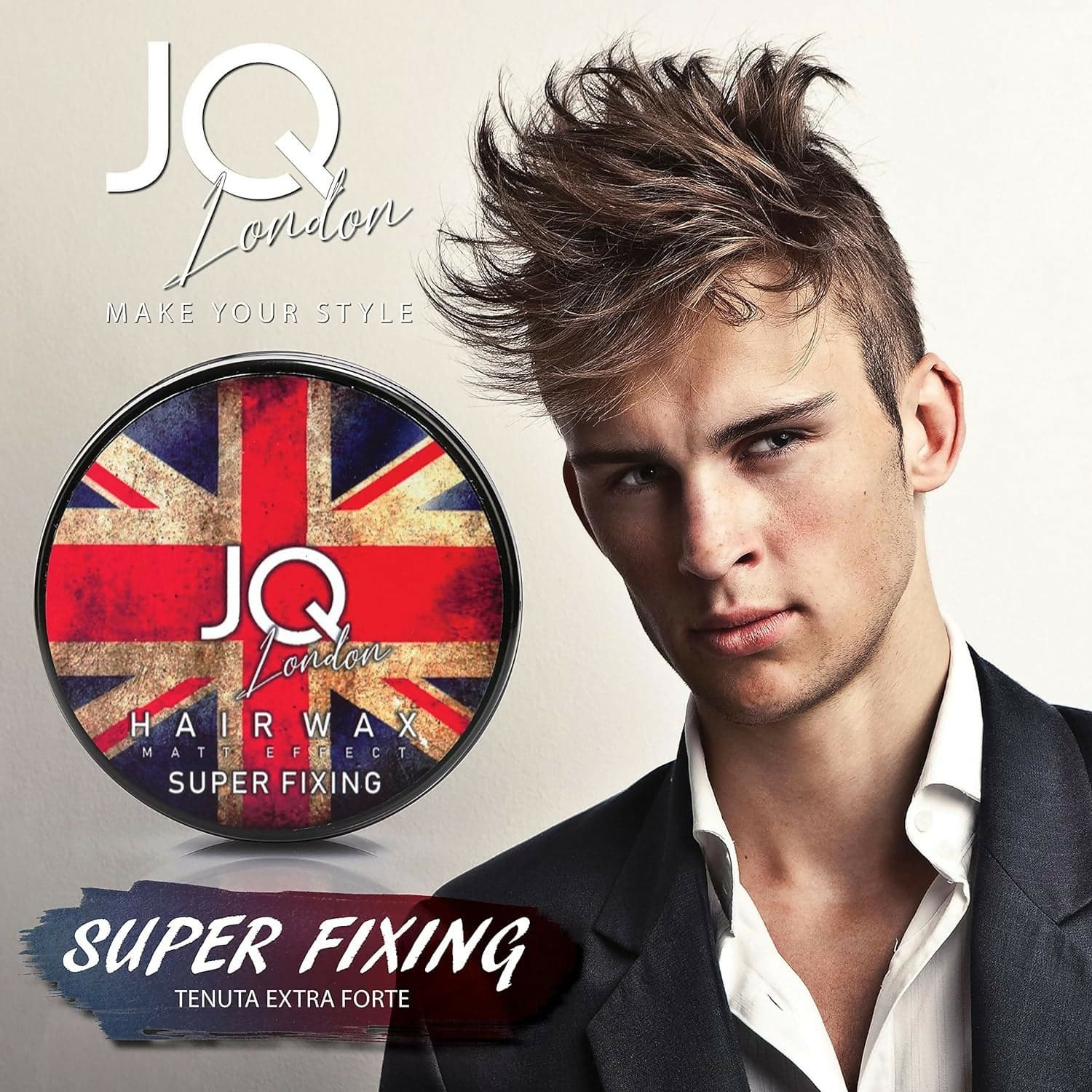 Cera Capelli Uomo Professionale JoyQube Super Fixing – Cera Modellante Tenuta Forte Effetto Naturale Profumata, Styling Capelli Uomo e Donna Non Grassa, Look Definito Lunga Durata Made in Italy in Paste argille e cere Ricci Perfetti - Partinico, commercioVirtuoso.it