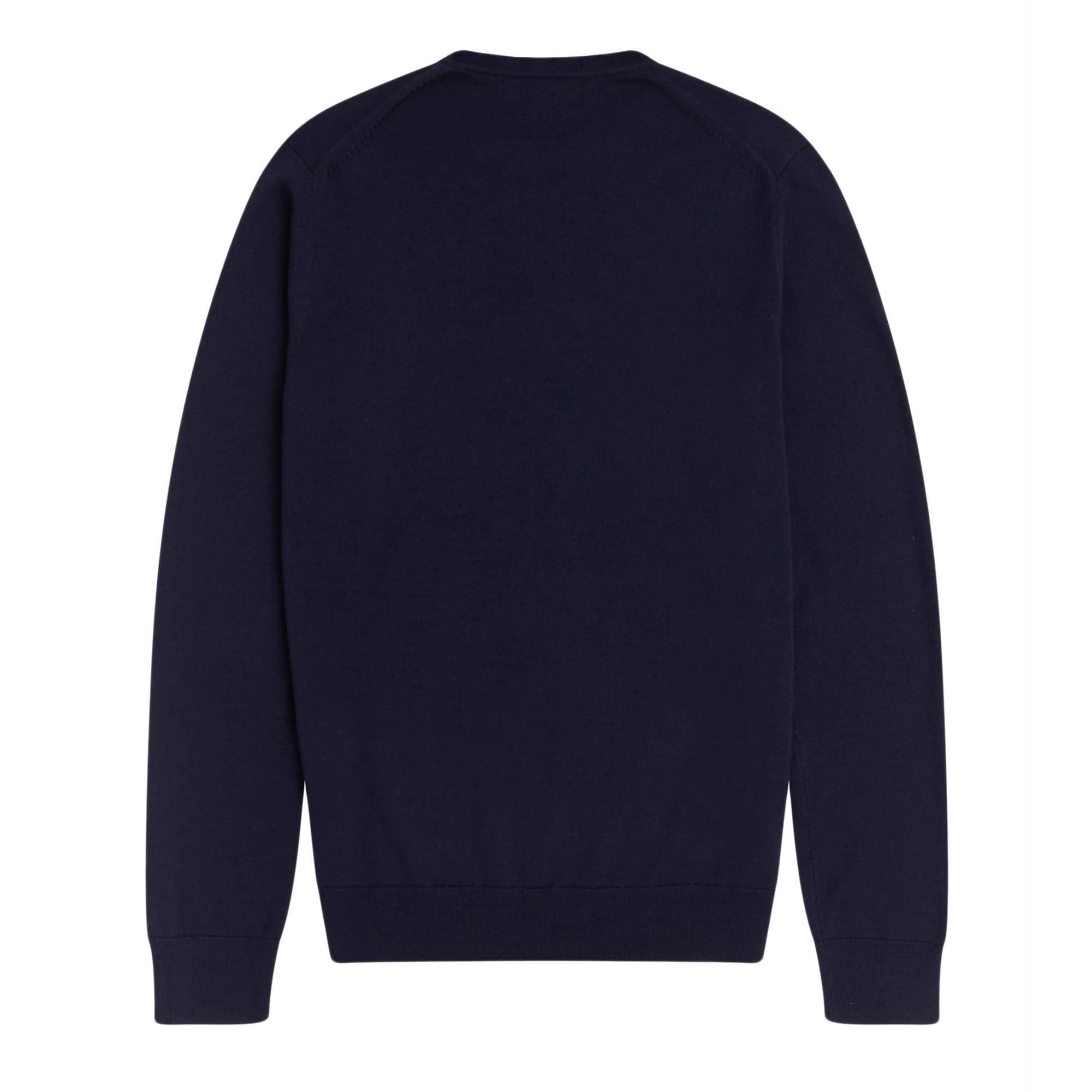 Fred Perry Maglione Uomo Girocollo Cotone Tinta Unita Logo Ricamato Polsini a Coste Pullover Maniche Lunghe in Maglioni Euforia - Bronte, commercioVirtuoso.it