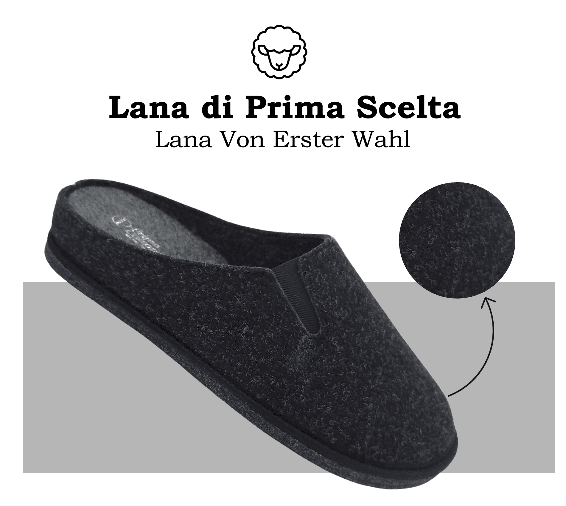 Primo Calzature Ottime Pantofole Chiuse da Uomo, Ciabatte Invernali per Casa, Soletta in Memory Foam, Plantare Estraibile, 100% Made in Italy in Pantofole Primo Calzature - Venezia, commercioVirtuoso.it