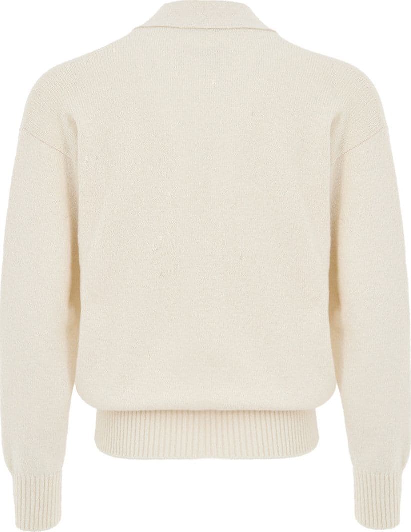 Gran Sasso Maglione Cardigan in Cotone Bianco Panna da uomo in Cardigan Drestige - Casamassima, commercioVirtuoso.it