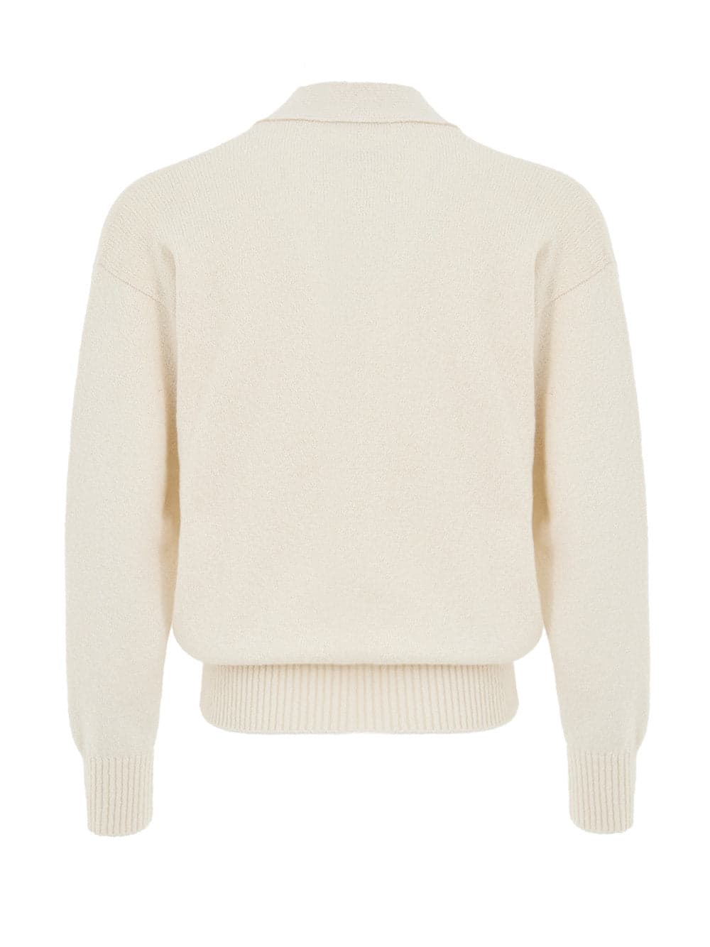 Gran Sasso Maglione Cardigan in Cotone Bianco Panna da uomo in Cardigan Drestige - Casamassima, commercioVirtuoso.it