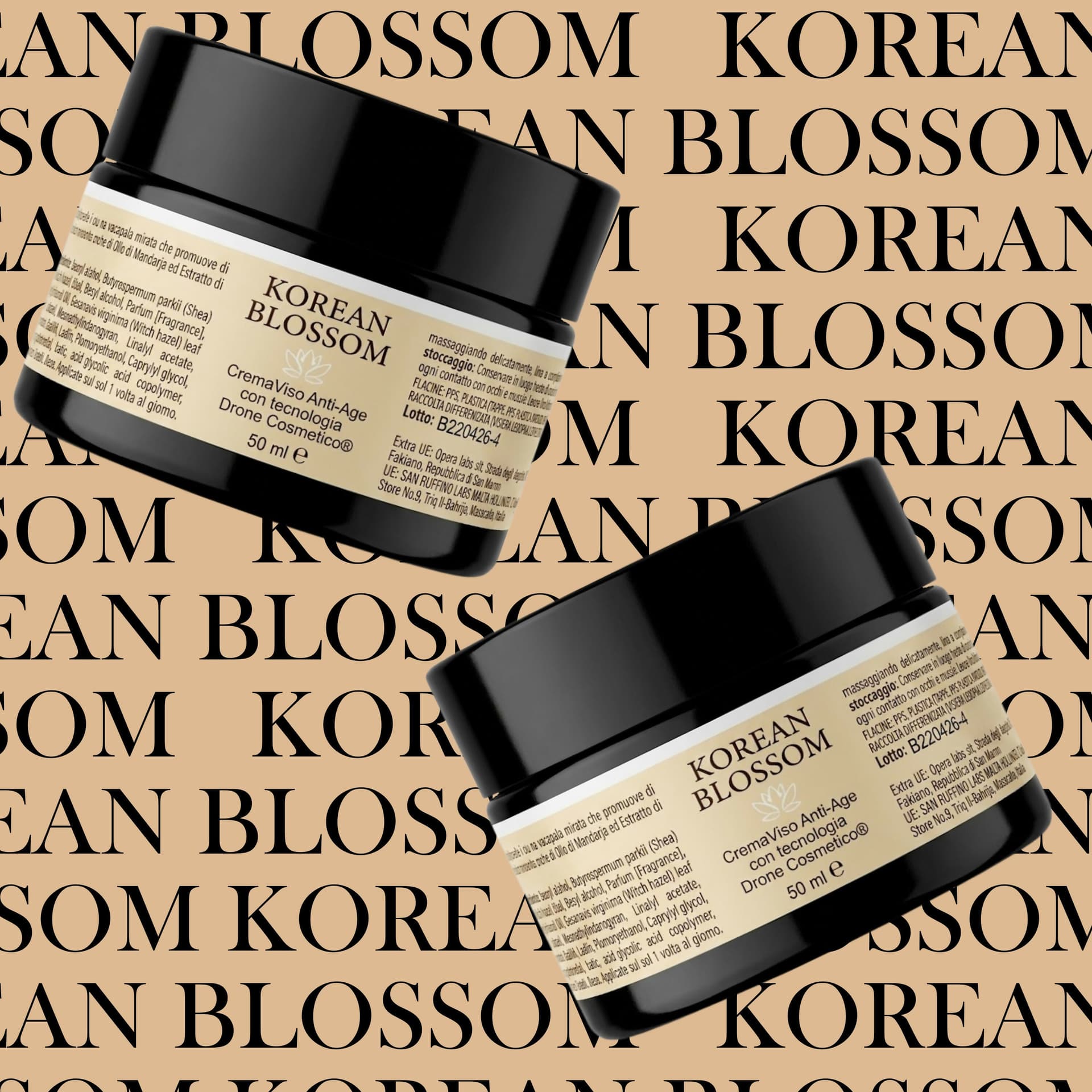 Korean Blossom Crema Viso Anti-Età – Tecnologia Drone Cosmetico Hyalufiller – Nutriente e Idratante – 50ml in Creme BasketGuru Italia - Palermo, commercioVirtuoso.it