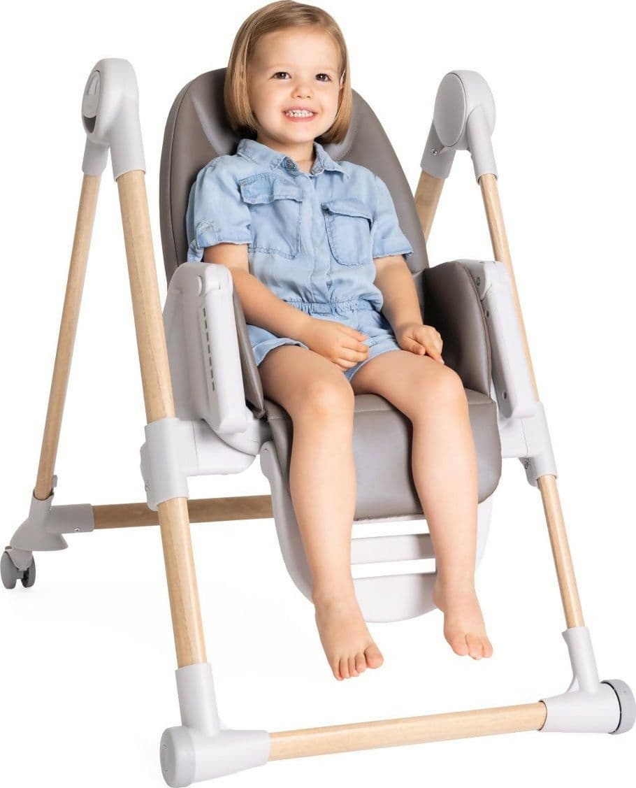CHICCO Polly Armonia Seggiolone Evolutivo Pappa per Bambini da 0 Mesi a 40 kg, Seggiolone Reclinabile a Sdraietta con Altezza e Poggiapiedi Regolabili, 4 Ruote, Chiusura Compatta, grigio scuro, colore SCANDINAVIAN in Seggioloni Sanitaria Gioia del Bimbo - Villa San Giovanni, commercioVirtuoso.it