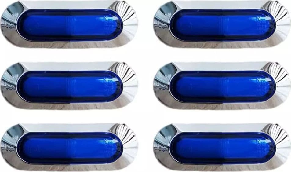 6 FANALINI BLU LUCI LED BARCA YATCH NAVE 12-24V LUCI MARINE DI NAVIGAZIONE IMPERMEABILI POPPA PRUA in Luci per laghetto Solgeny - Besate, commercioVirtuoso.it