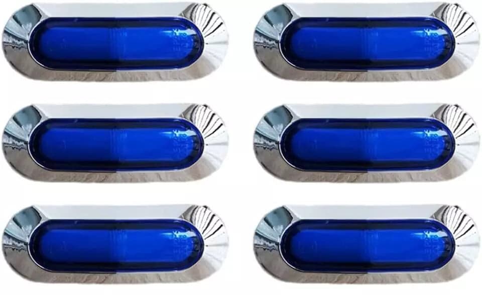 6 FANALINI BLU LUCI LED BARCA YATCH NAVE 12-24V LUCI MARINE DI NAVIGAZIONE IMPERMEABILI POPPA PRUA in Luci per laghetto Solgeny - Besate, commercioVirtuoso.it