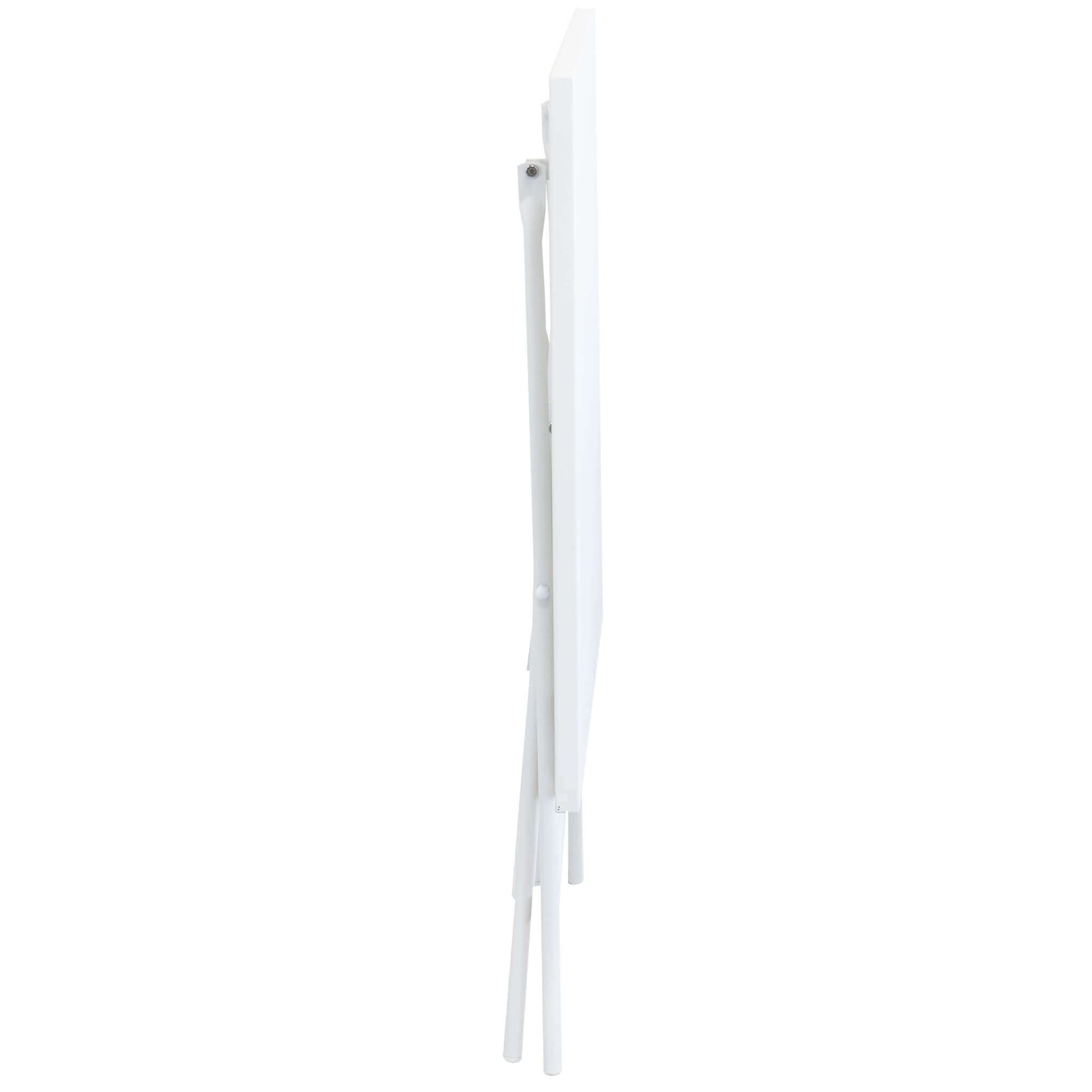 ROMANUS - tavolo da giardino pieghevole in ferro 110x70 Bianco in Tavoli standard Milani Home - Dueville, commercioVirtuoso.it