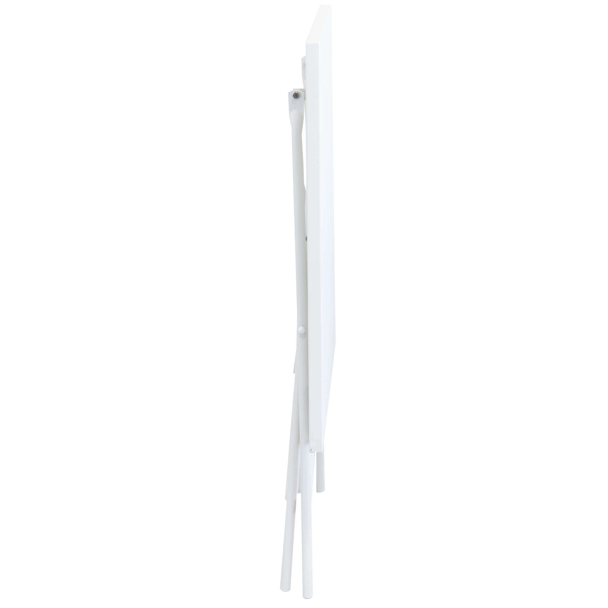 ROMANUS - tavolo da giardino pieghevole in ferro 110x70 Bianco in Tavoli standard Milani Home - Dueville, commercioVirtuoso.it