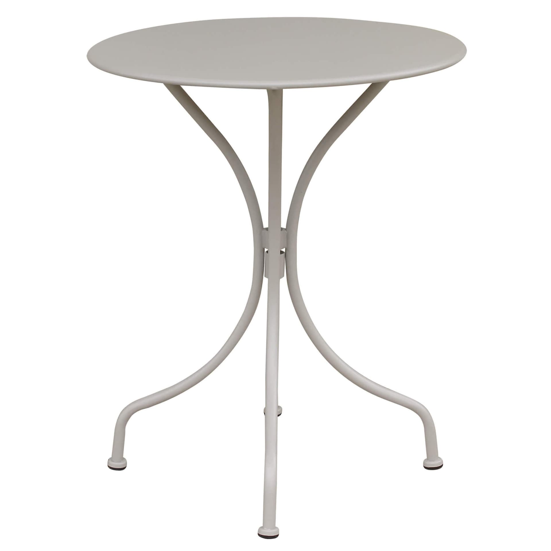 ROMANUS - tavolo da giardino rotondo in ferro tondo 60 Tortora in Tavoli standard Milani Home - Dueville, commercioVirtuoso.it