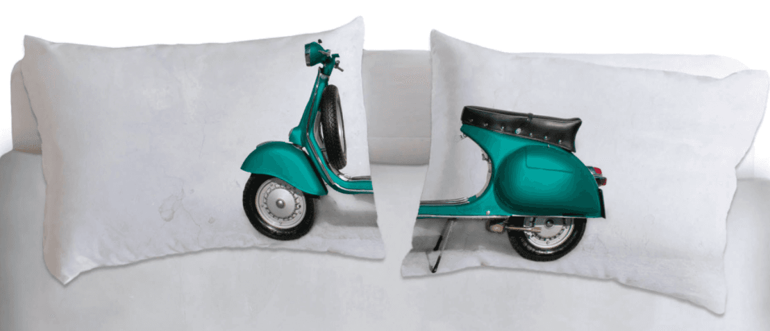Set copripiumino federe parure copripiumino stampa digitale fotografica  100% Cotone Made in Italy  MATRIMONIALE VESPA in Set copripiumini e federe Vanita di raso - Sesto San Giovanni, commercioVirtuoso.it