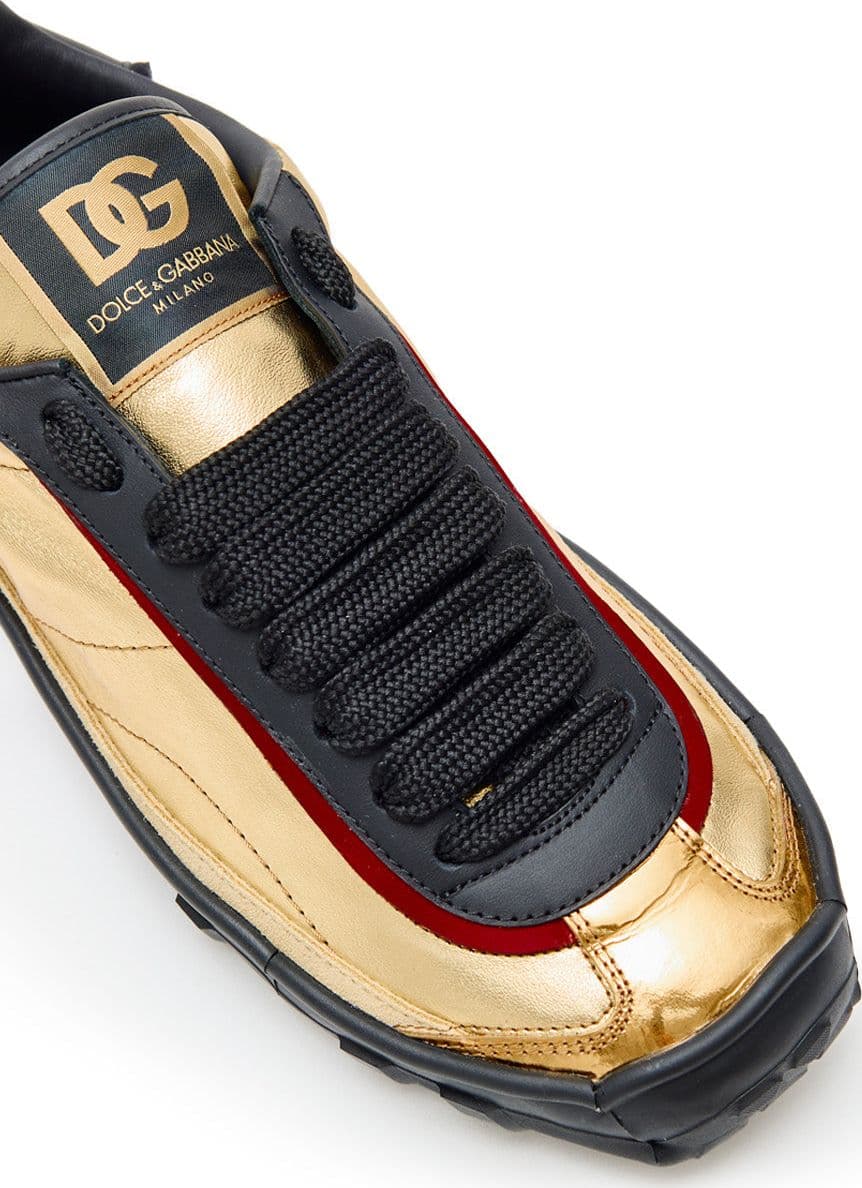Dolce &amp; Gabbana Sneakers Bassa in Nappa Gold da uomo in Sneaker casual Drestige - Casamassima, commercioVirtuoso.it
