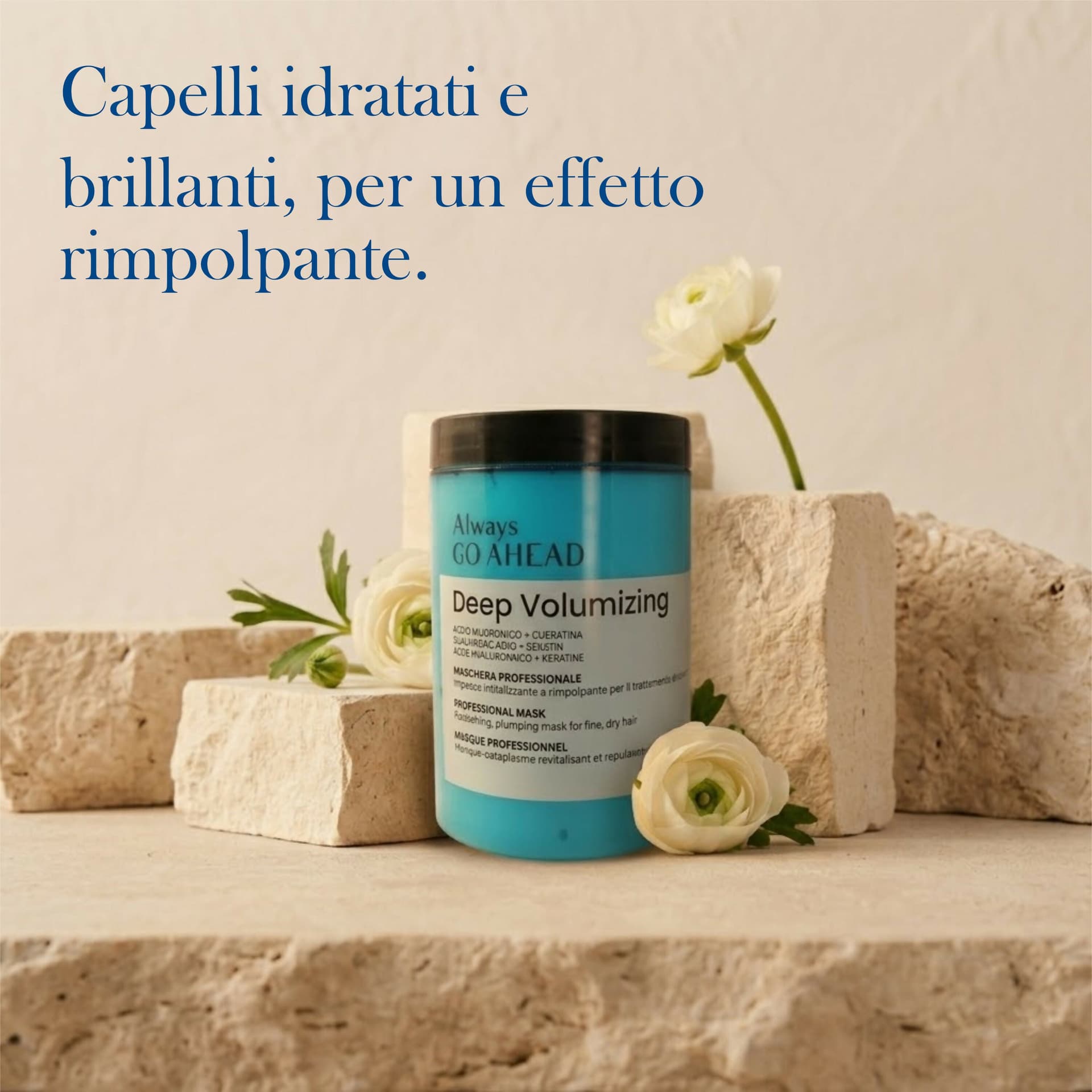 Kit Volumizzante Capelli Shampoo + Maschera 1L all'Acido Ialuronico e Cheratina - Always GO AHEAD - 2 Prodotti in Set shampoo e balsamo BasketGuru Italia - Palermo, commercioVirtuoso.it