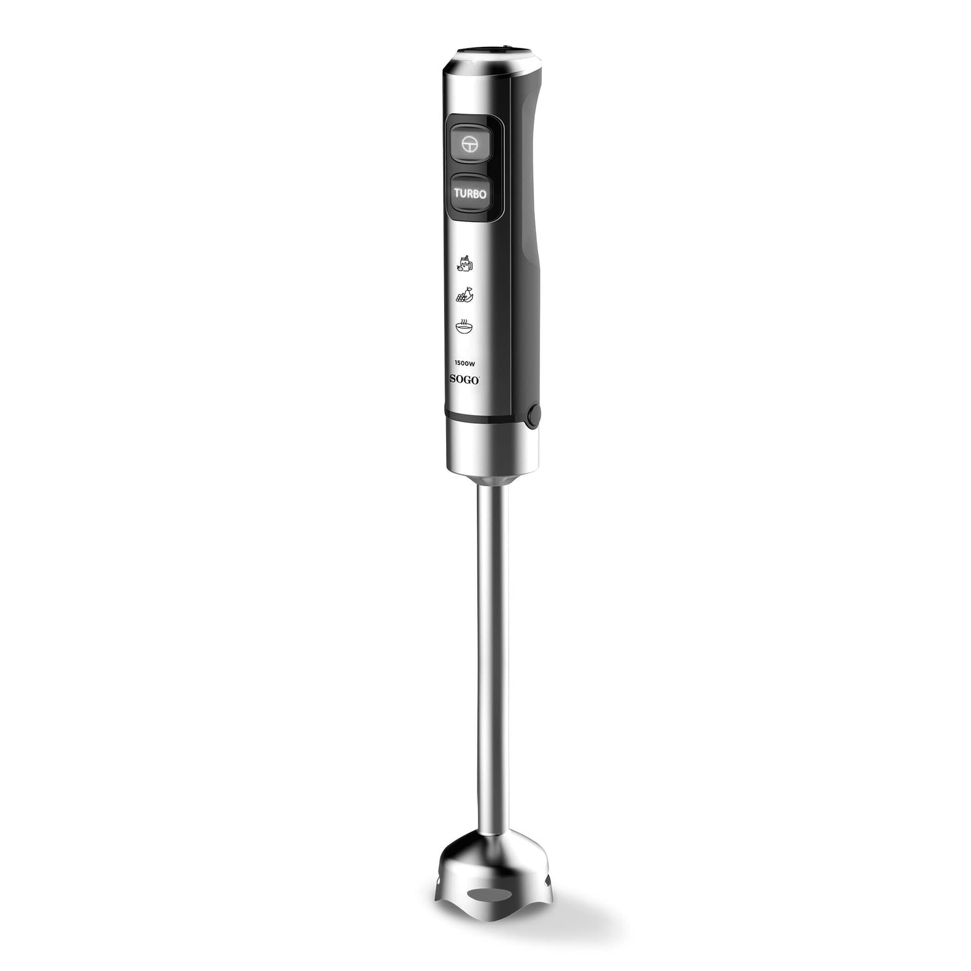 Frullatore a Immersione Professionale 1500W Inox – Mixer Cucina con 23 Velocità, Lame in Titanio, Asta Extra Lunga 25 cm, Bicchiere 800 ml per Smoothie, Zuppe e Salse in prodotto SellUp - Bassano del Grappa, commercioVirtuoso.it