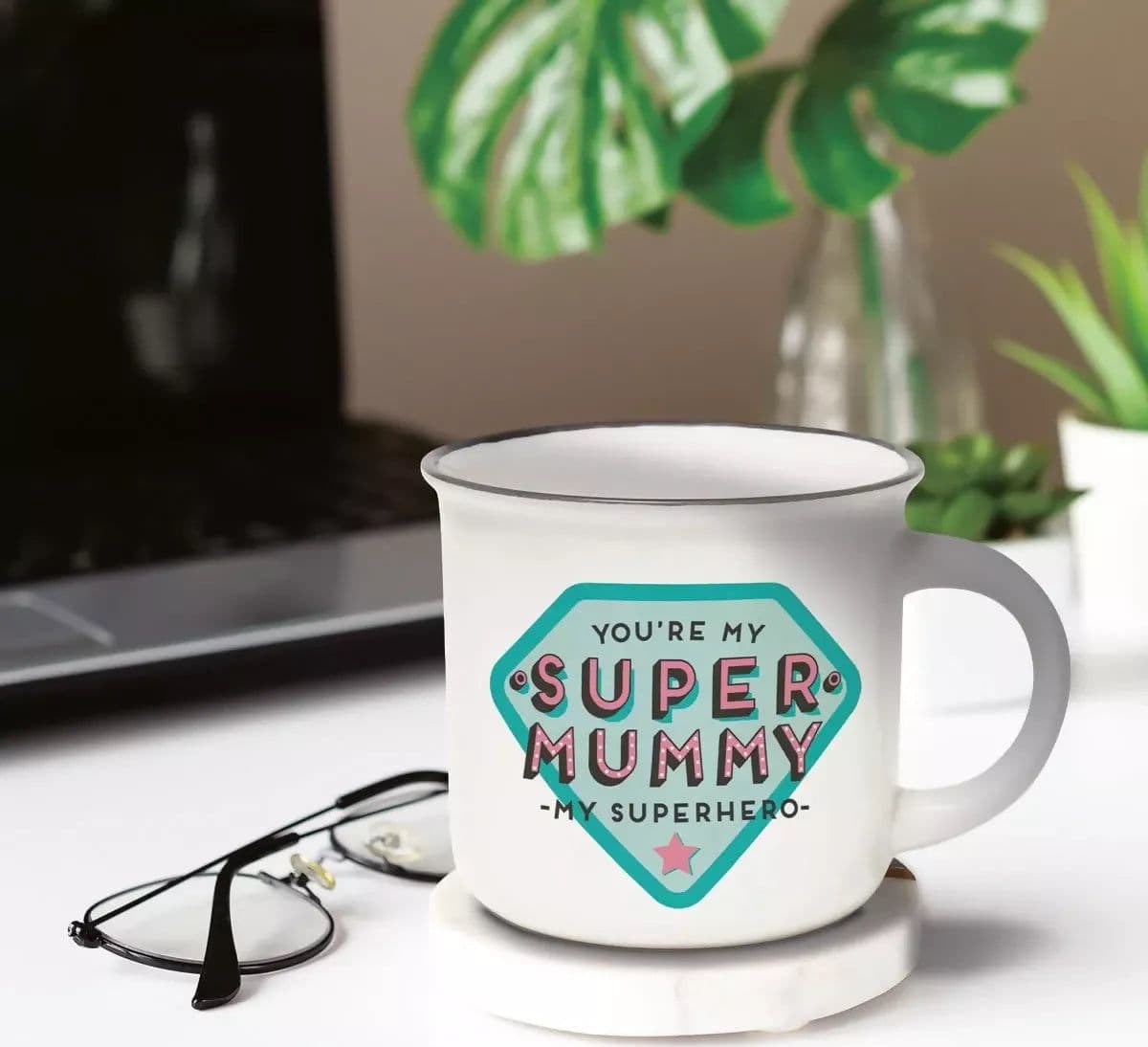 Tazza in Porcellana - Super Mummy - Cup-Puccino in Carta Cartoleria Deja Vu - Crotone, commercioVirtuoso.it