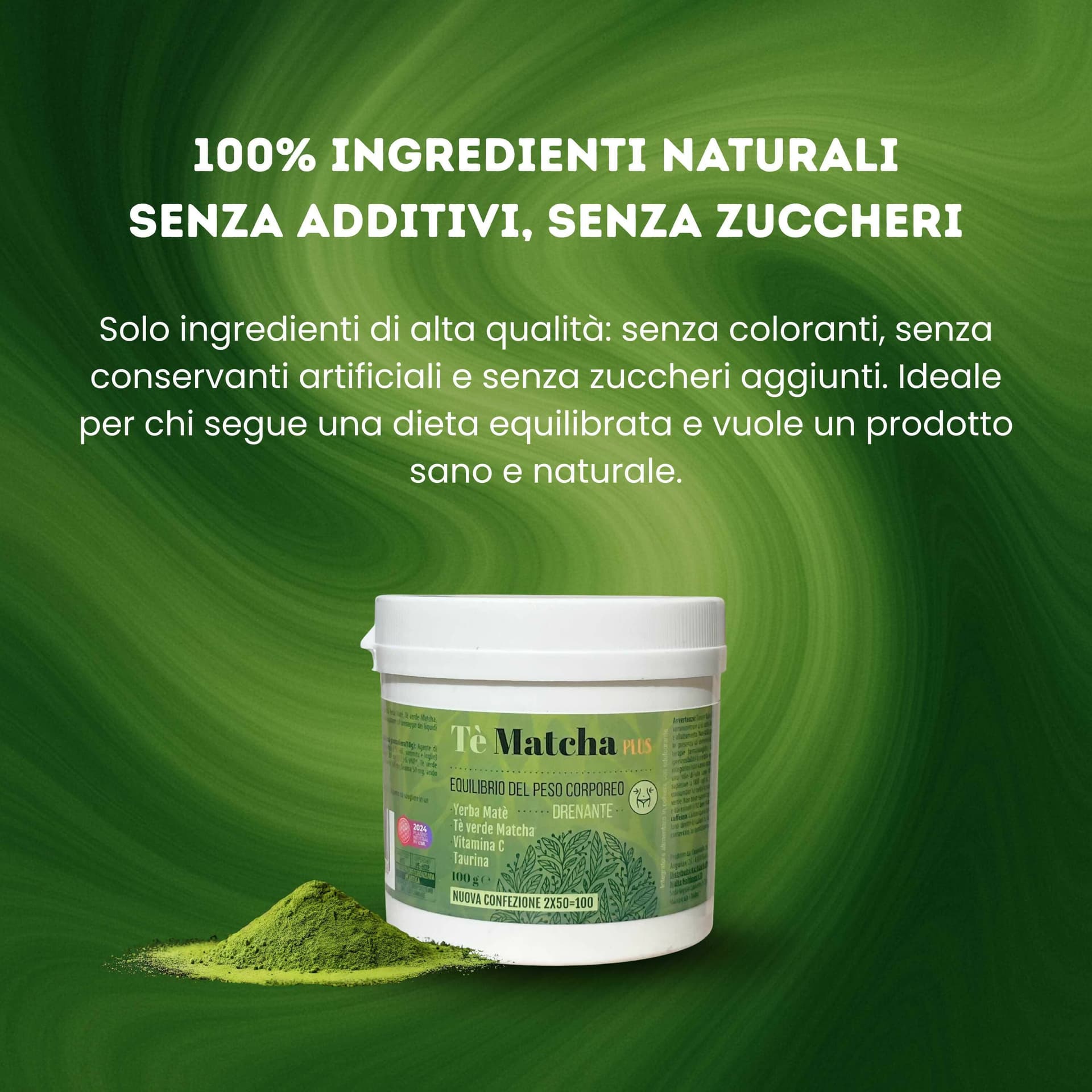 Tè Verde in Polvere con Taurina e Vitamina C - Tè Matcha – Antiossidante Naturale, Energizzante e Supporto Metabolico | 100% Puro 100gr - AlohaLabs in Disintossicazione e purificazione BasketGuru Italia - Palermo, commercioVirtuoso.it