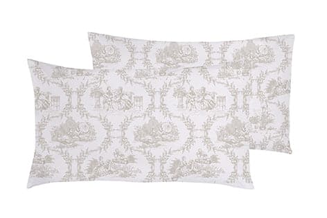 Completo letto lenzuola federe stampa digitale in cotone made in italy TOILE DE JOUY CAMARGUE in Set di lenzuola e federe Vanita di raso - Sesto San Giovanni, commercioVirtuoso.it