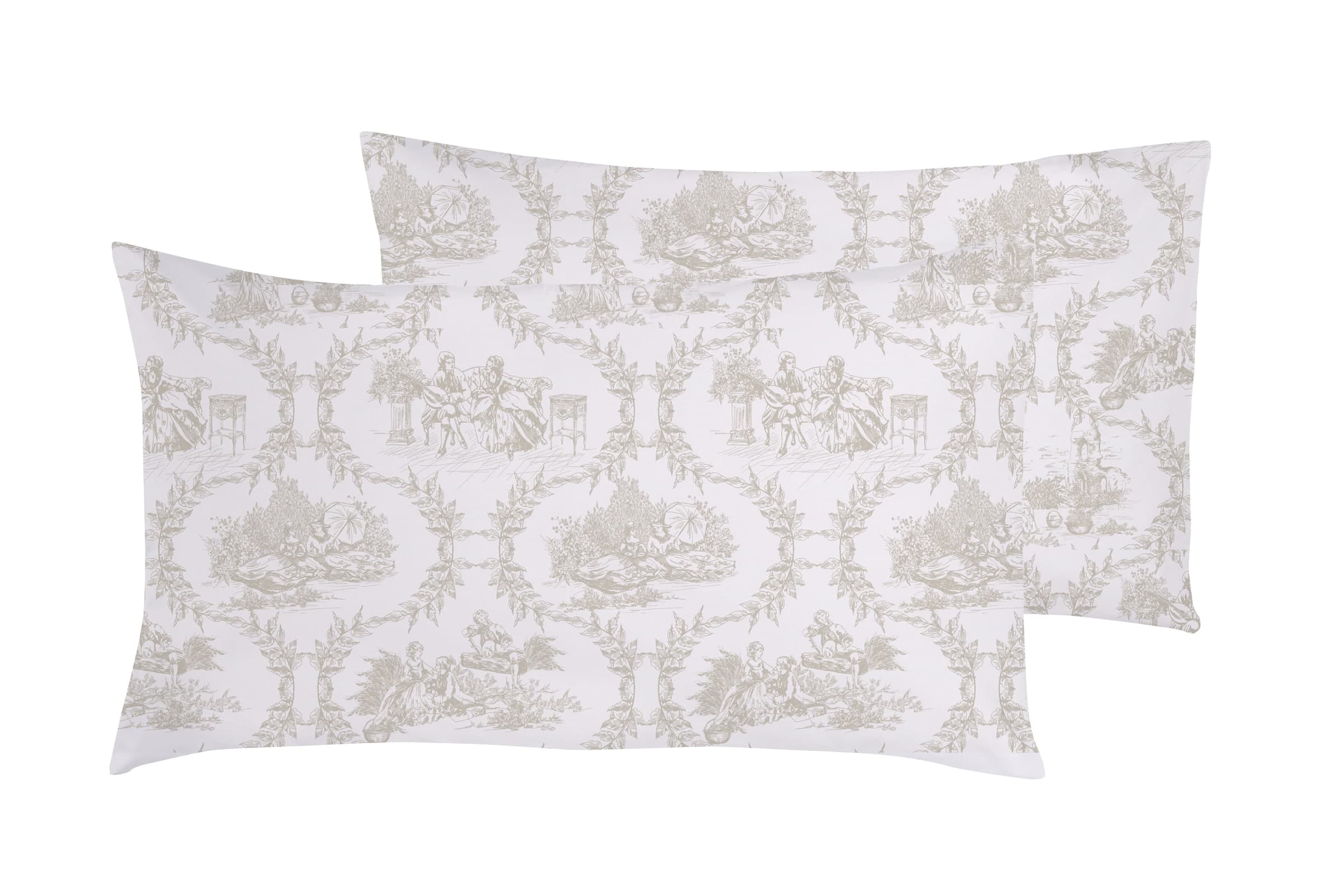 Set copripiumino federe parure Copripiumino eleganti fantasie stampa digitale 100% cotone Made in Italy TROILE DE JOUY CAMARGUE in Set copripiumini e federe Vanita di raso - Sesto San Giovanni, commercioVirtuoso.it