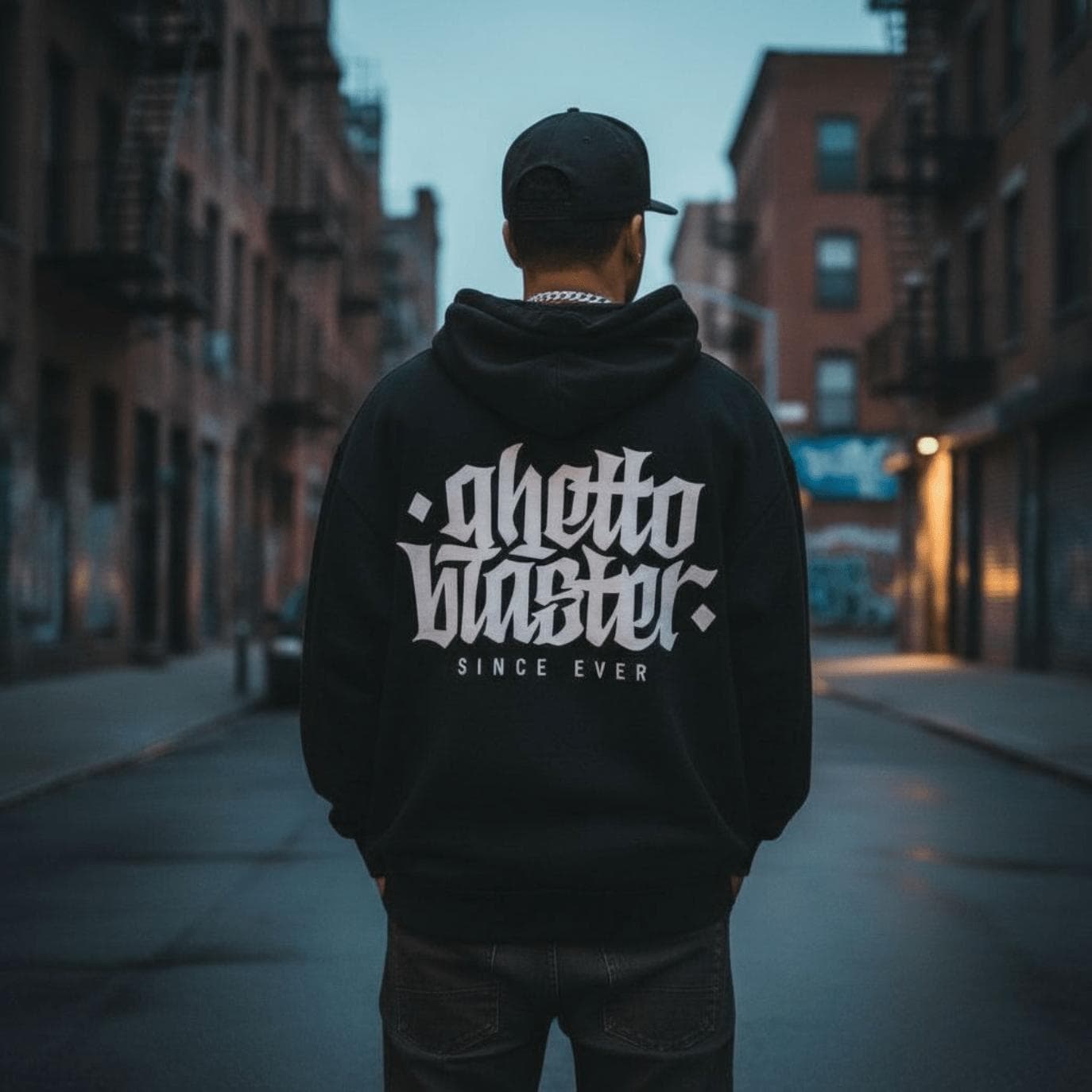 Felpa Ghettoblaster Corporate hoodie black in Felpe con cappuccio Glad Store - Genova, commercioVirtuoso.it