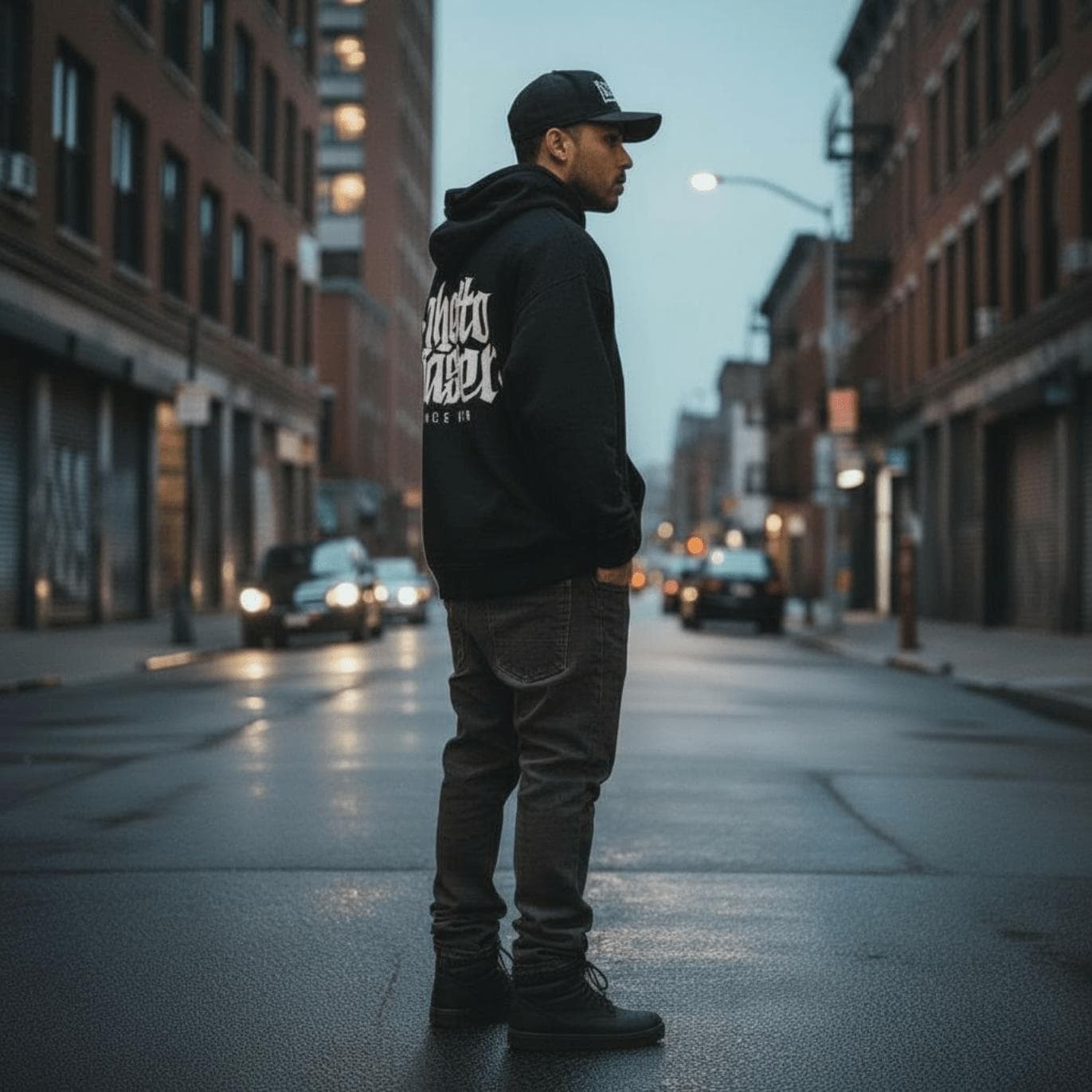Felpa Ghettoblaster Corporate hoodie black in Felpe con cappuccio Glad Store - Genova, commercioVirtuoso.it