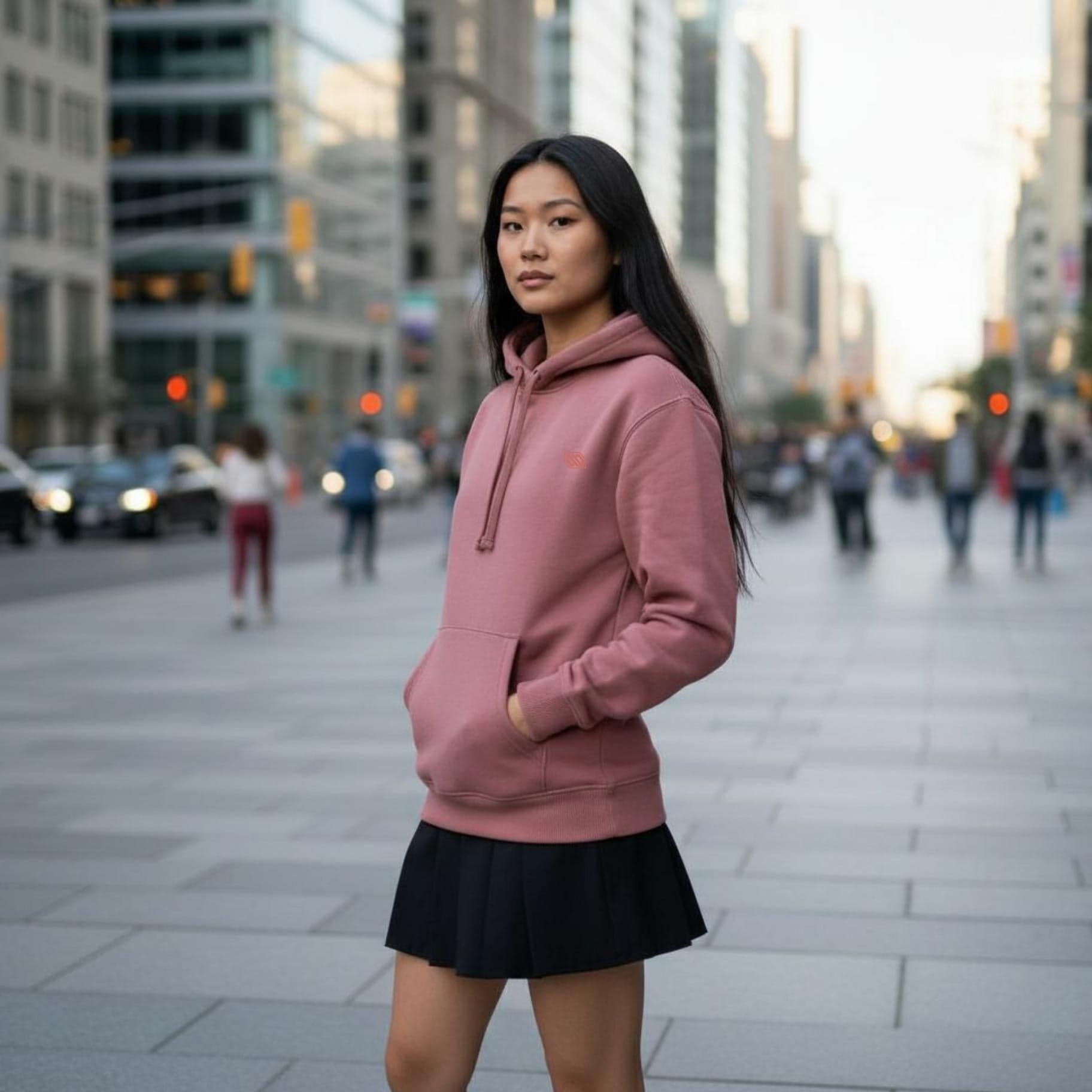 Felpa Ghettoblaster Logo hoodie ancient pink in Felpe con cappuccio Glad Store - Genova, commercioVirtuoso.it